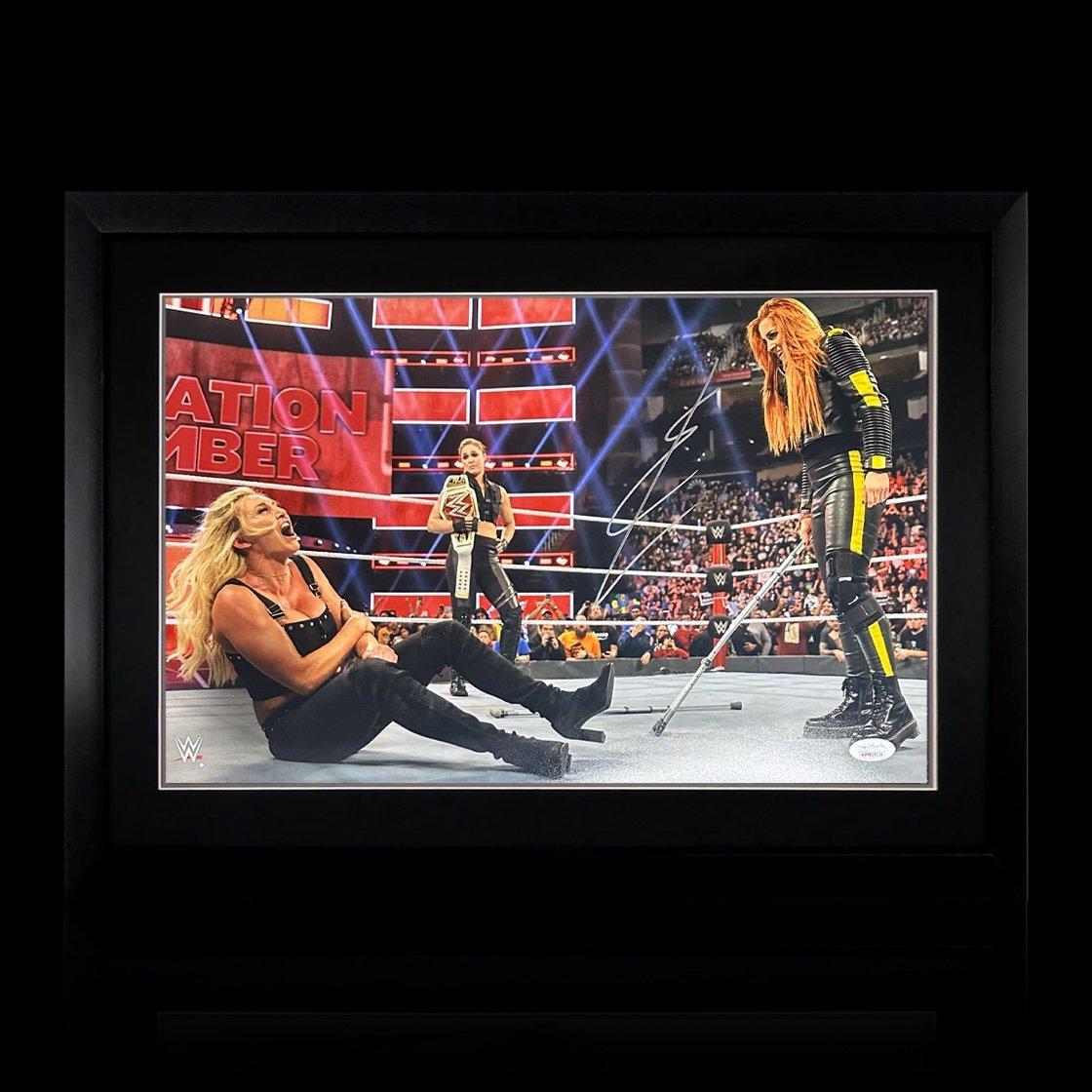 Becky Lynch Signed Image Deluxe Mount Frame