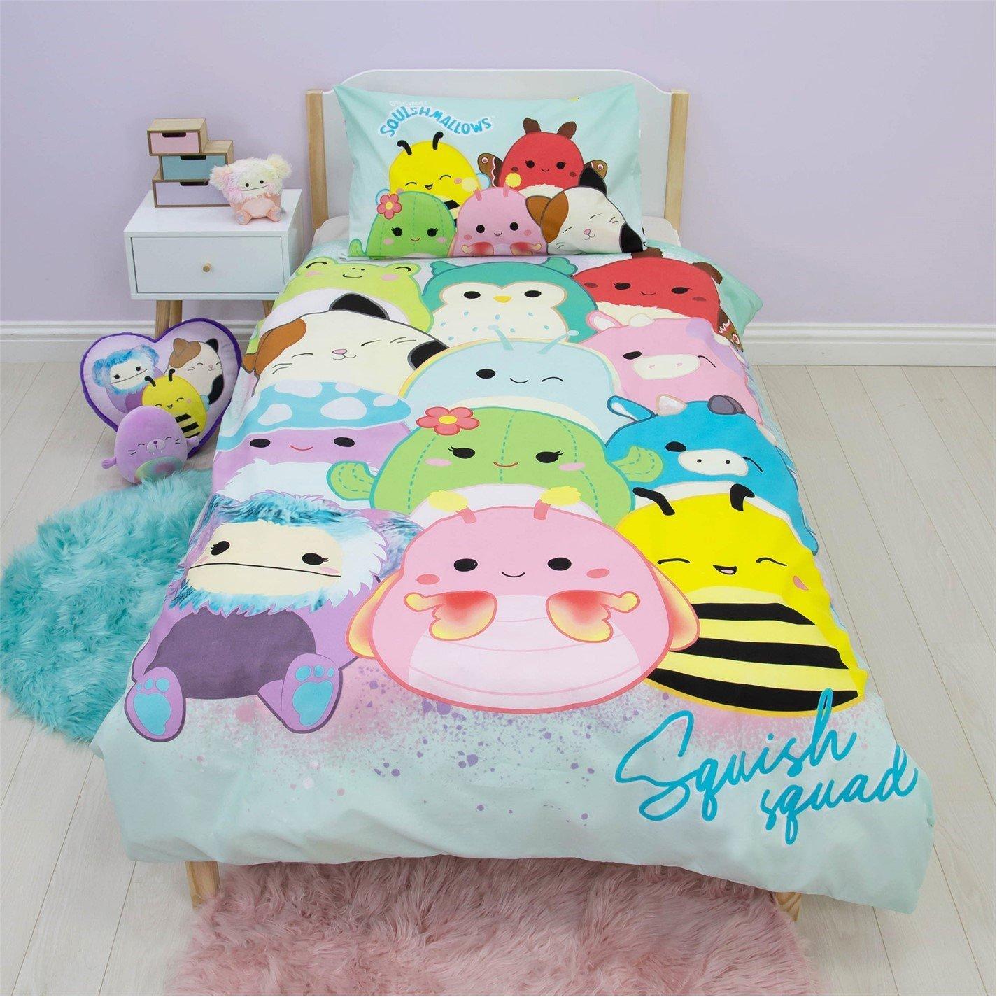Multi - Squishmallows - Squishmallows Flash Single Panel Duvet - 2