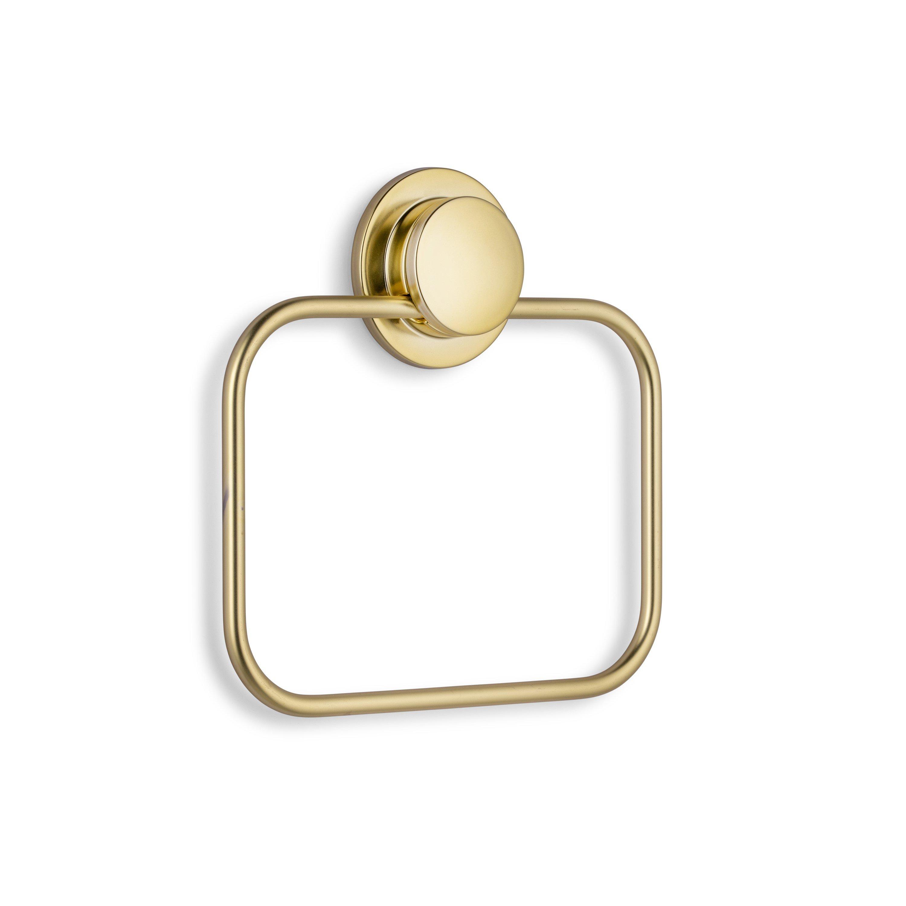 Gold - Croydex - Stick n Lock Gold Towel Ring - 2