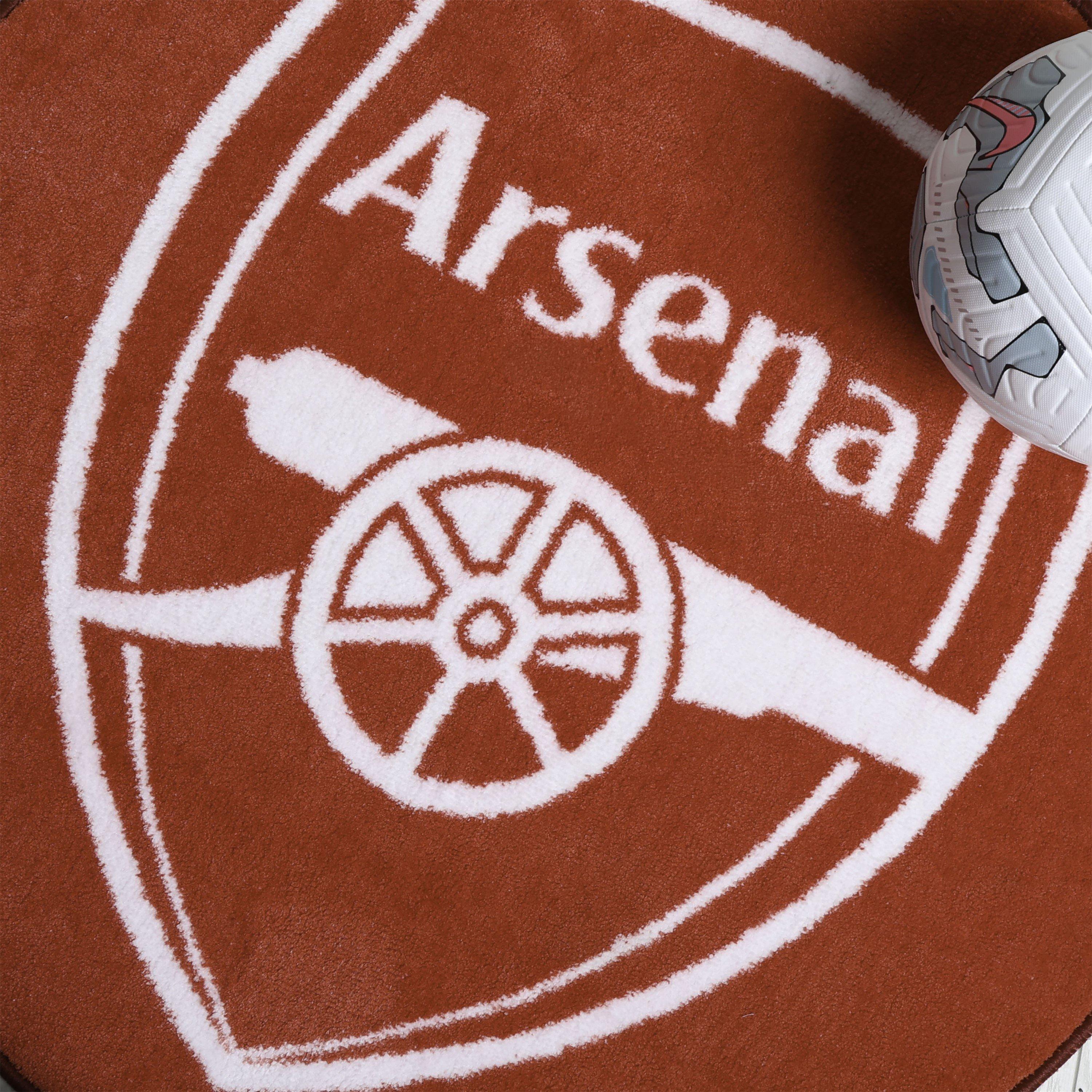 Red - Arsenal FC - Arsenal FC Crest Printed Rug - 3