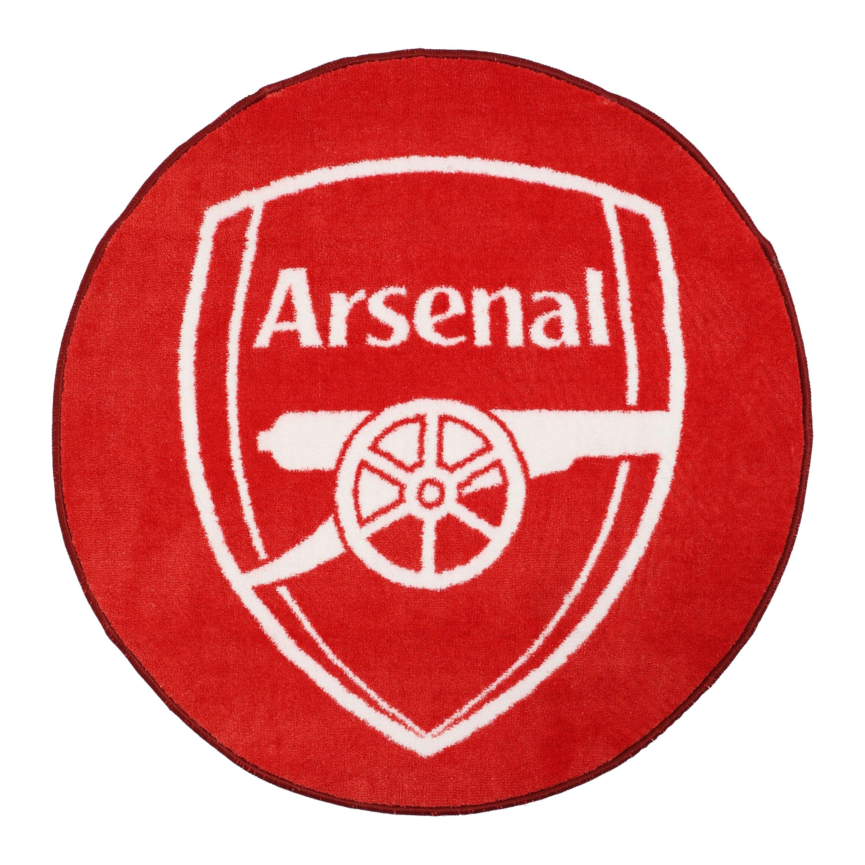 Red - Arsenal FC - Arsenal FC Crest Printed Rug - 4