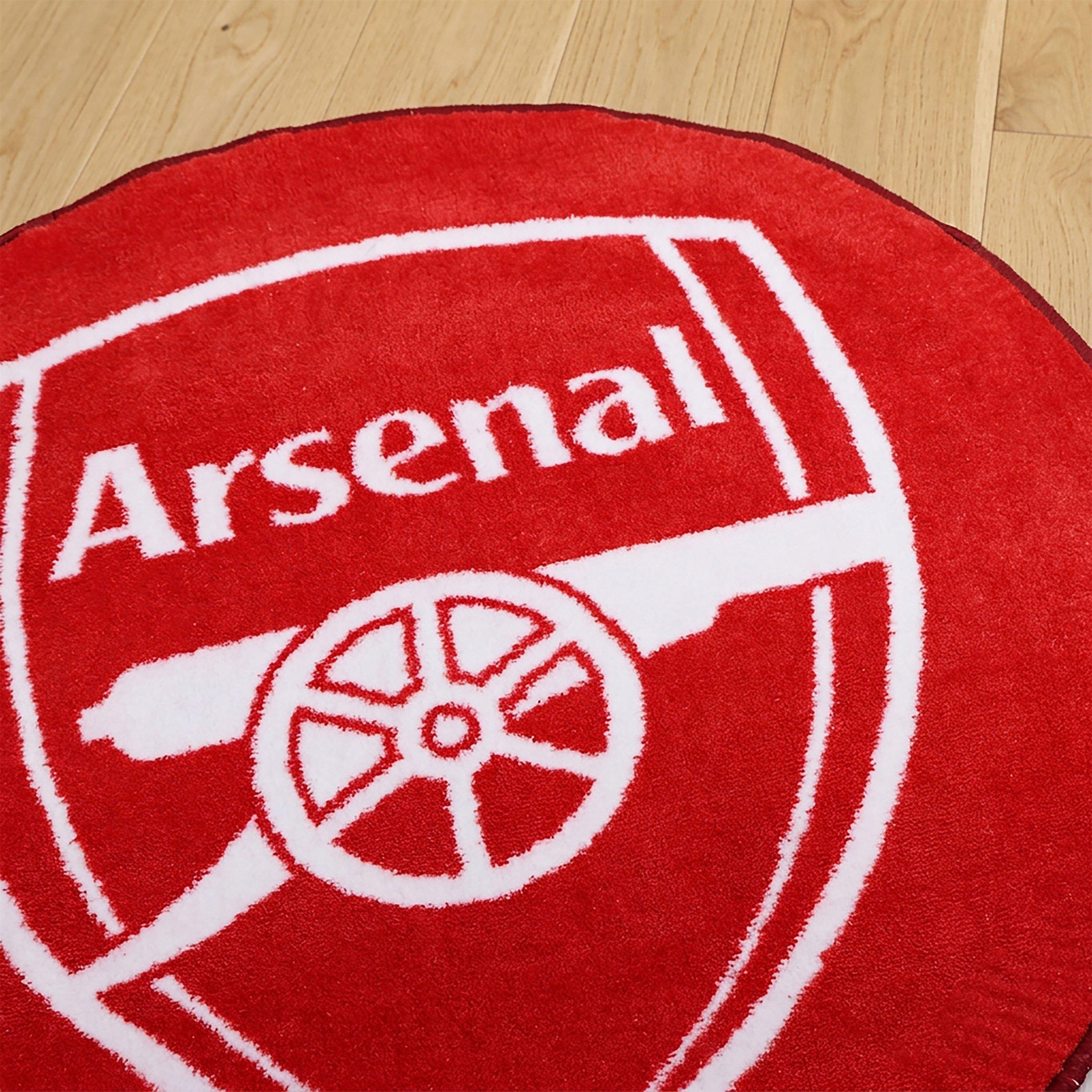Red - Arsenal FC - Arsenal FC Crest Printed Rug - 5
