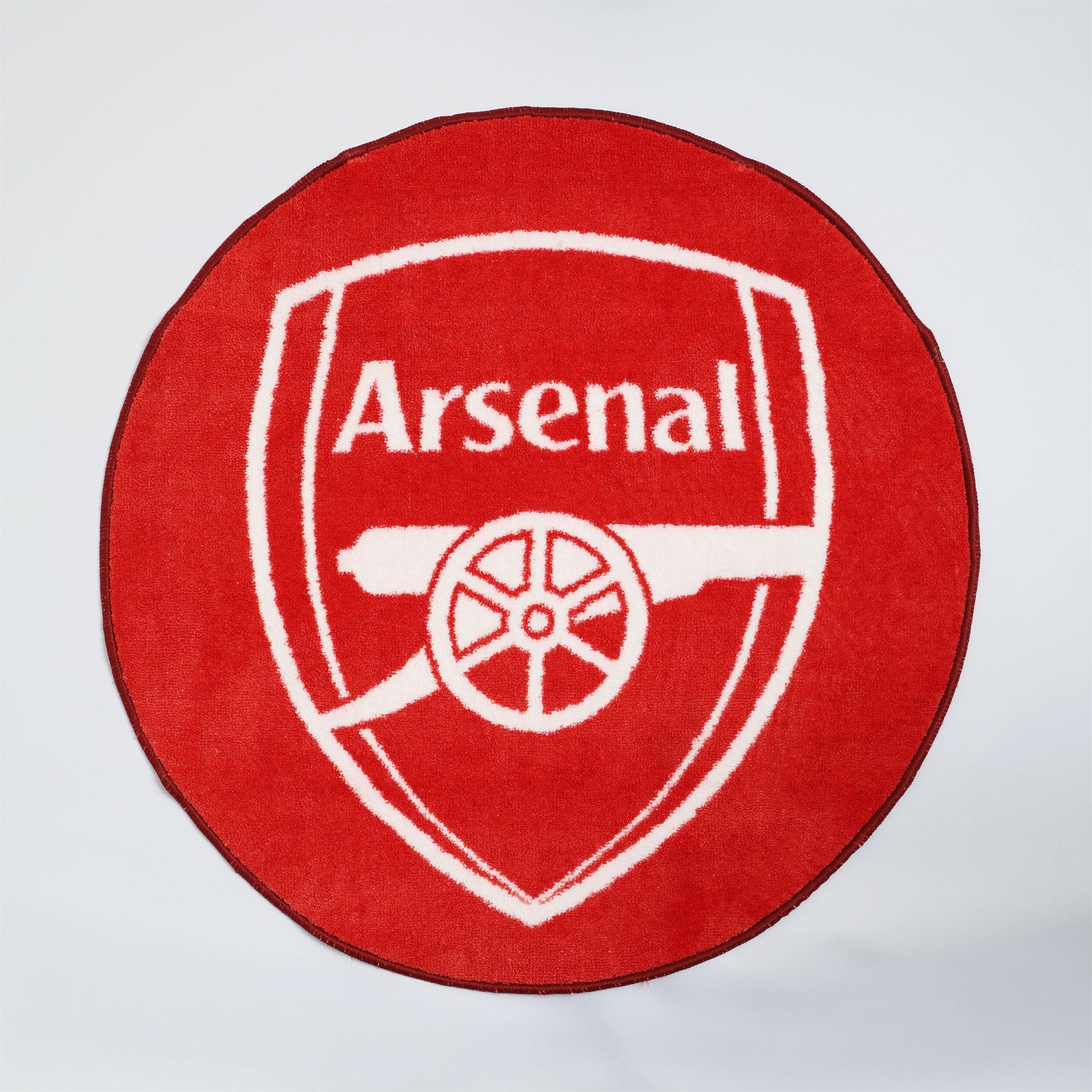 Red - Arsenal FC - Arsenal FC Crest Printed Rug - 7