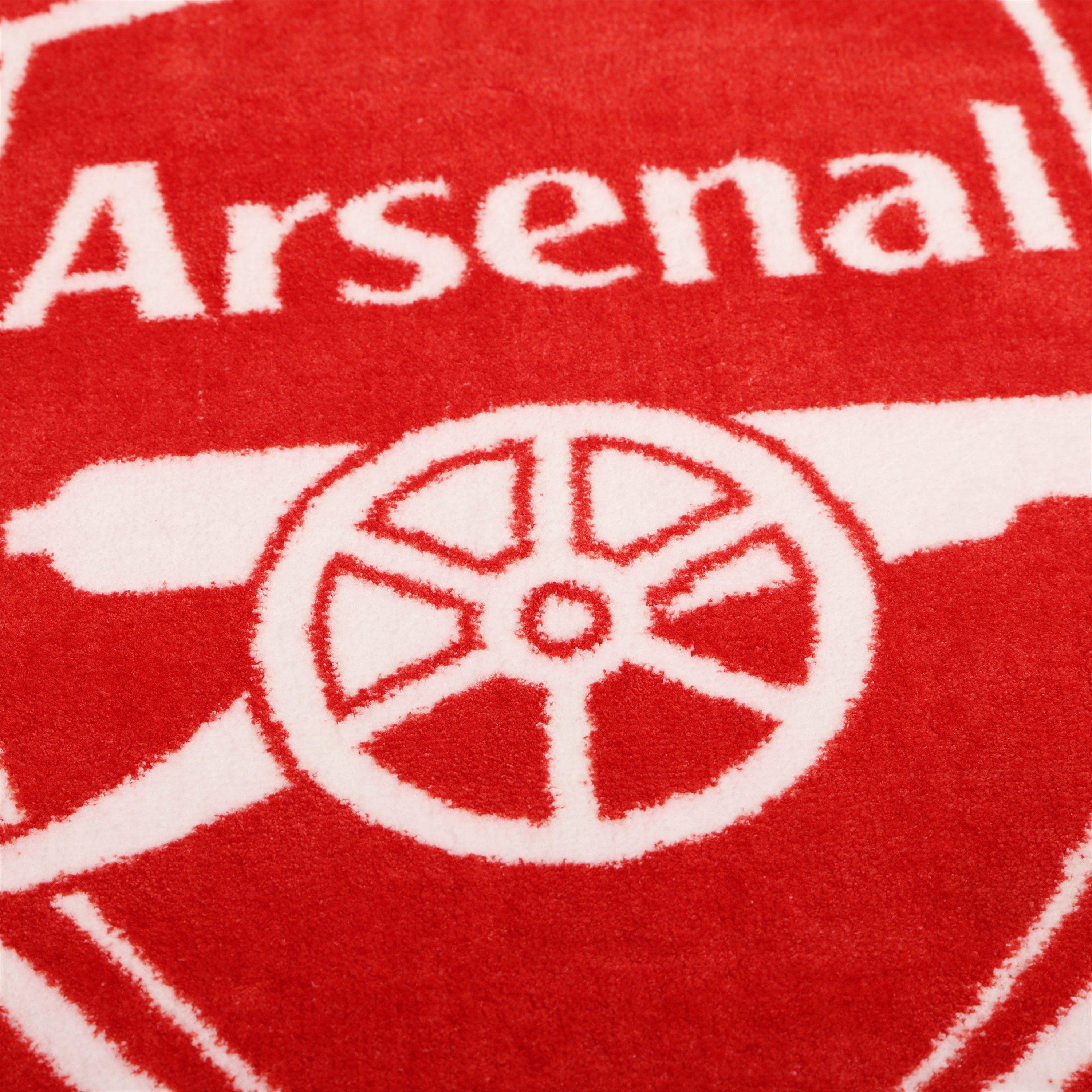Red - Arsenal FC - Arsenal FC Crest Printed Rug - 8