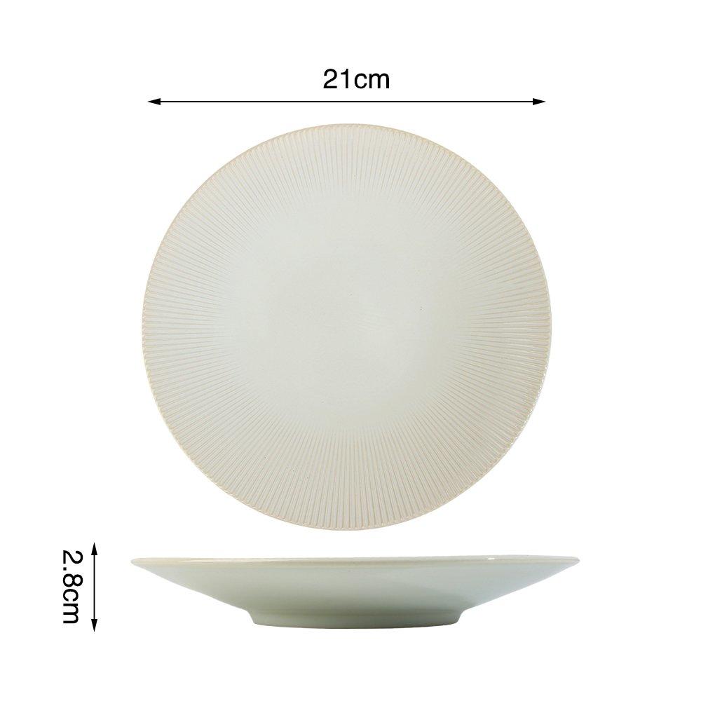 Cream - Waterside - 16pc Reactive Glaze Cream Dinner Set - 4