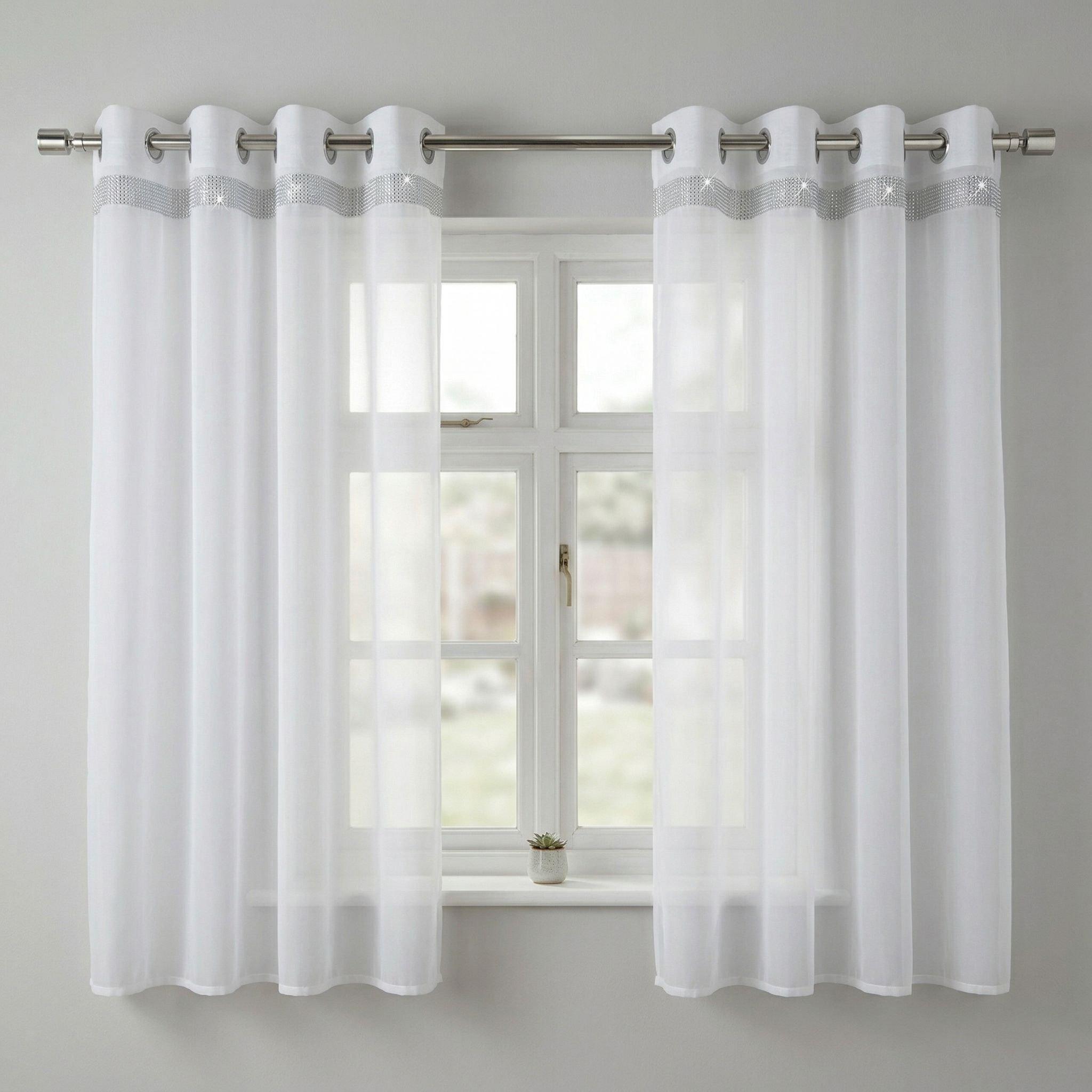 White - Alan Symonds - Glitter Voile Ring Top Pairs - 1