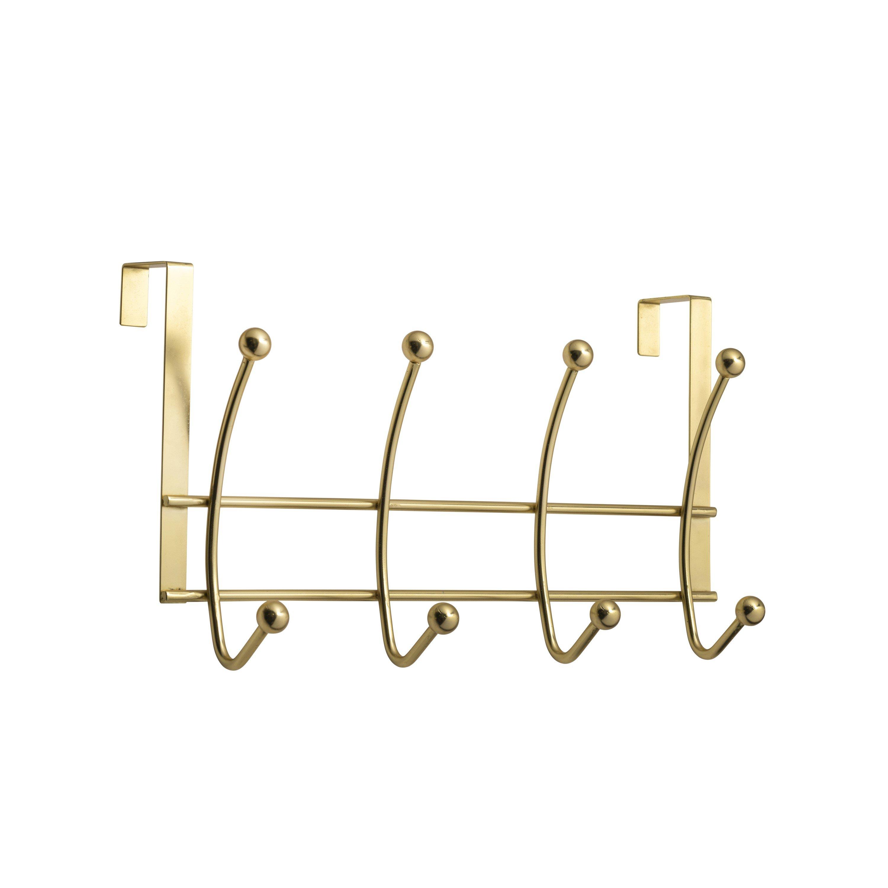 Gold - Croydex - Gold Over Door Multi Hooks - 2