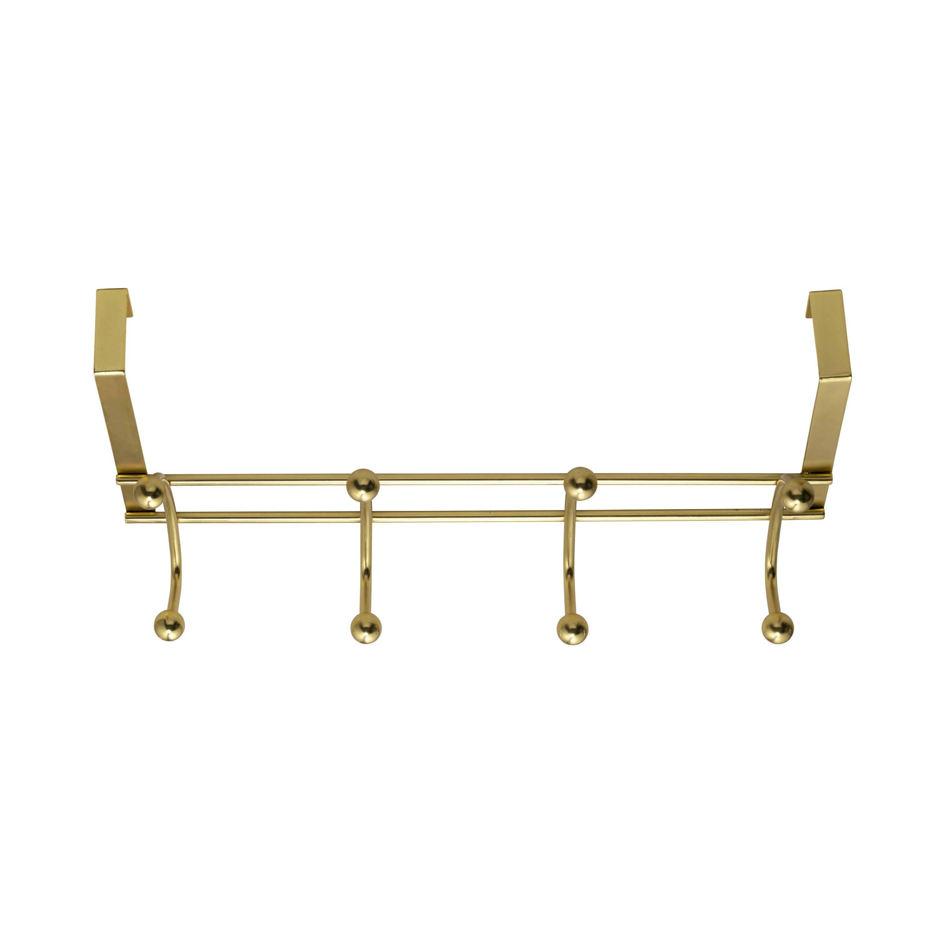 Gold - Croydex - Gold Over Door Multi Hooks - 5