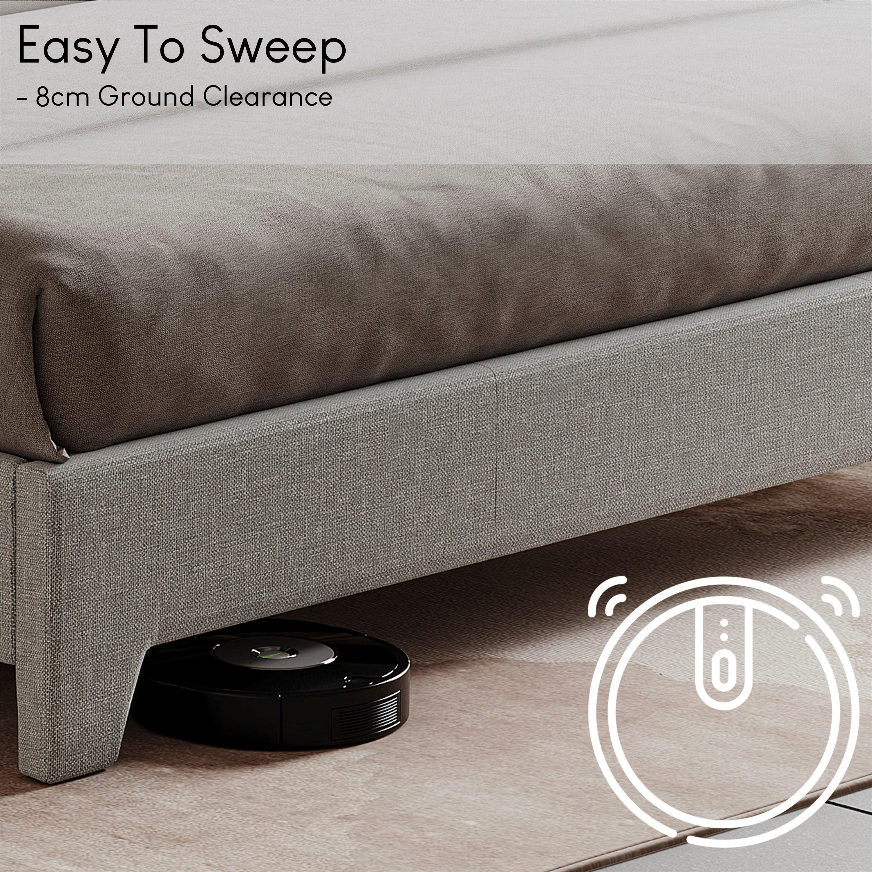 Light Grey Line - Lassic - Victoria King Size Bed & Mattress Set - 6