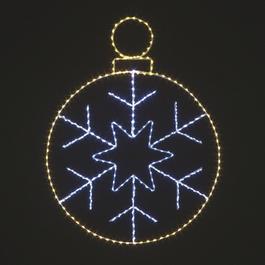 Snowtime 50cm LED Lit Hanging Bauble Silhouette