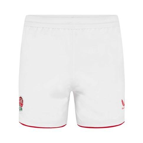 Castore Men's England Rugby Home Shorts 2025 Adults - White/Red - 2XL