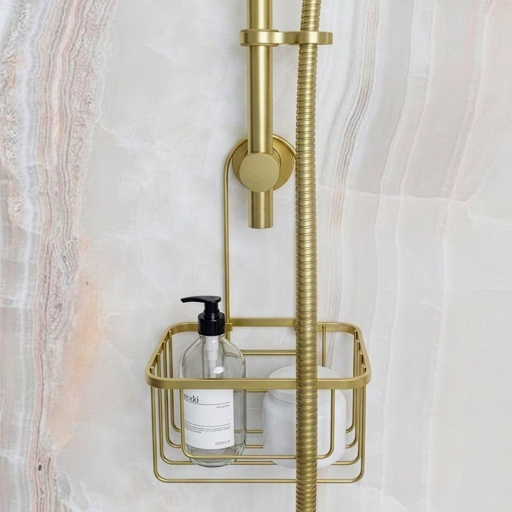 Gold - Croydex - Gold Hook Over Shower Caddy - 1