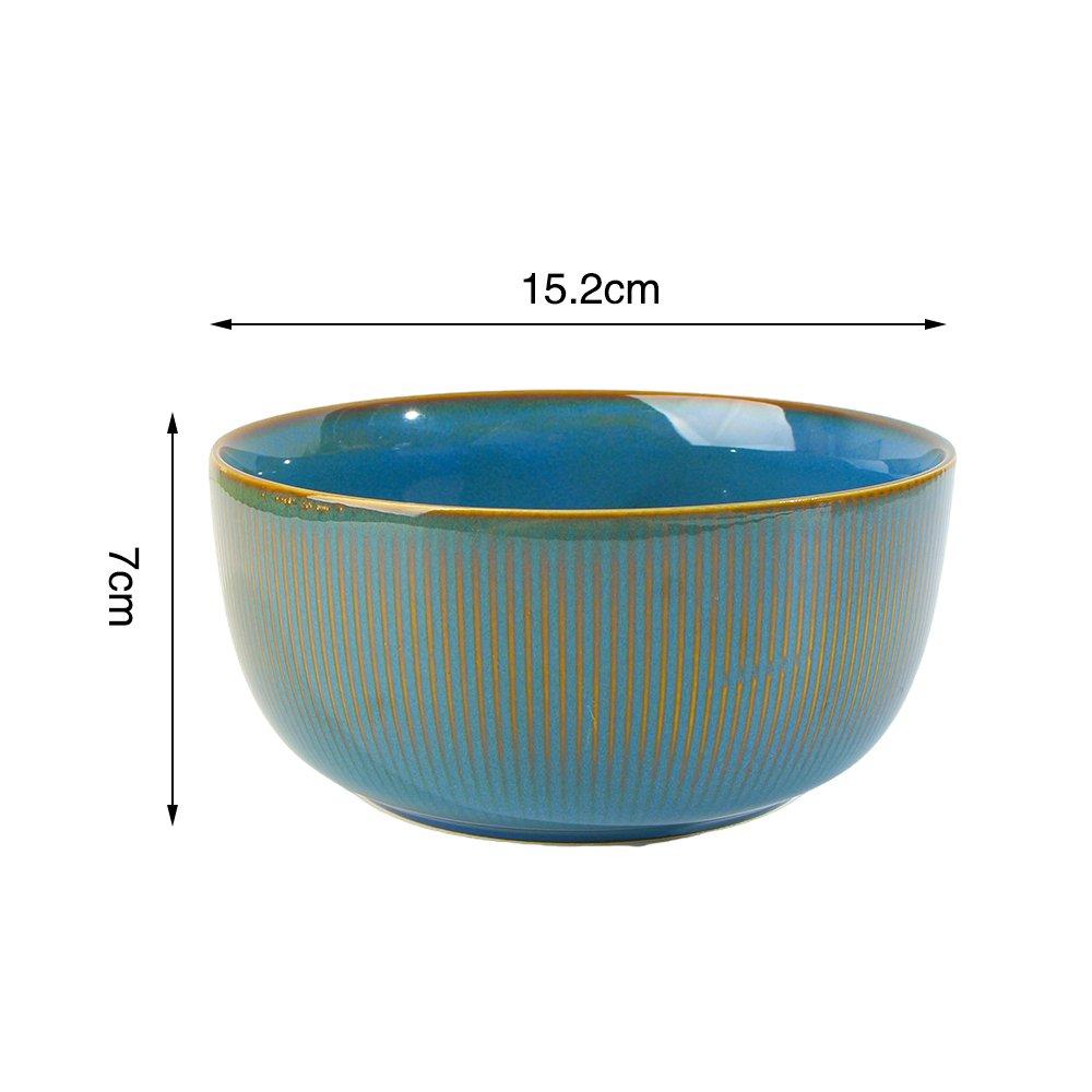 Blue - Waterside - 16pc Reactive Glaze Blue Dinner Set - 6