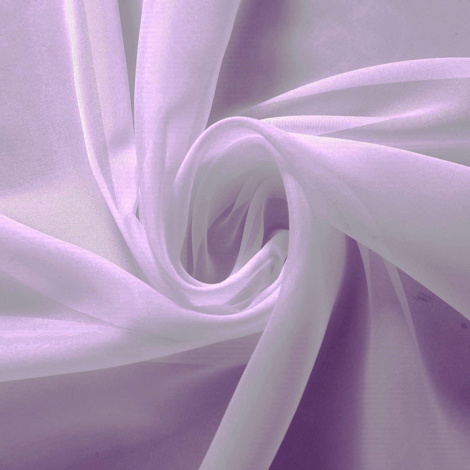 Lavender - Alan Symonds - Plain Slot Top Voile Pairs With Decorative Tie Bac - 2