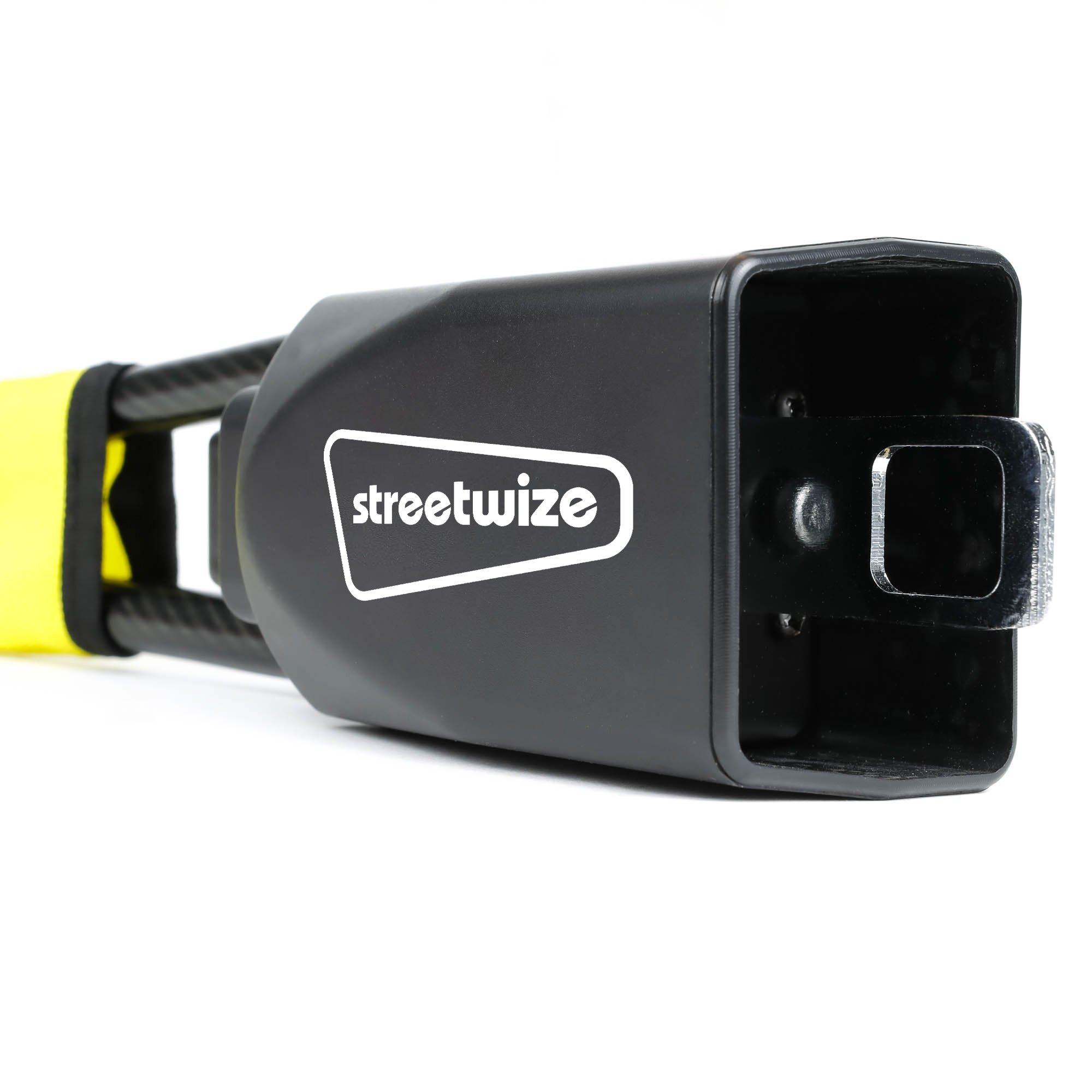 Yellow/Black - Streetwize - Anti-theft Steering Wheel Seat Belt Lock - 2