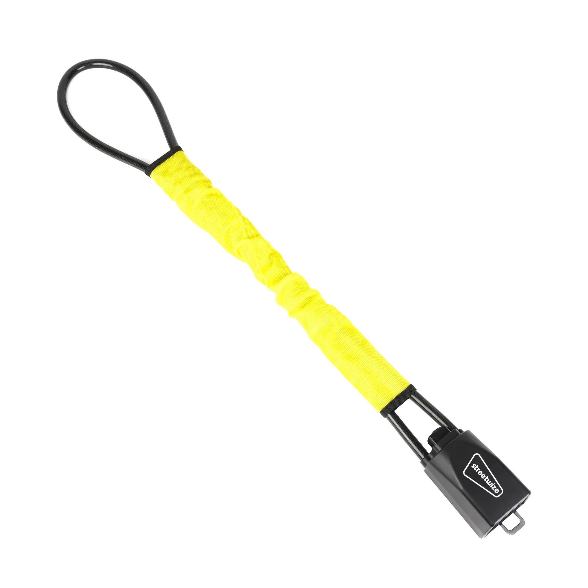 Yellow/Black - Streetwize - Anti-theft Steering Wheel Seat Belt Lock - 3
