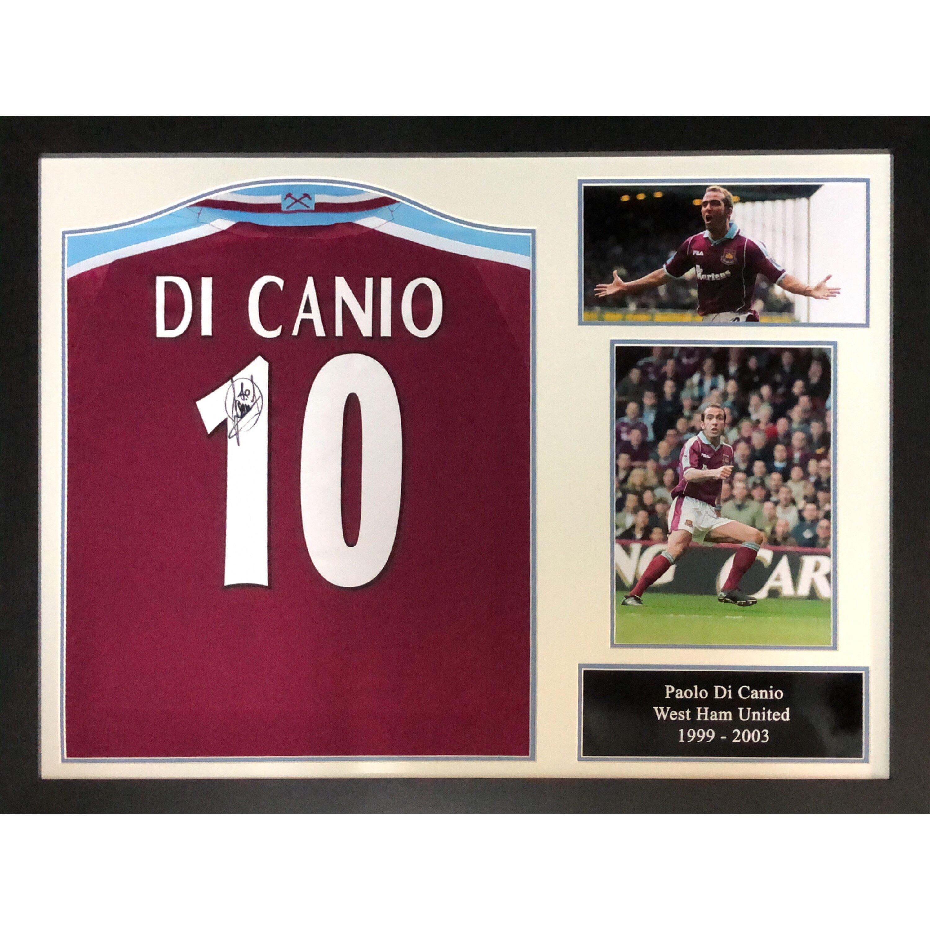 Claret - AllStarSignings Ltd - Paolo Di Canio signed & framed West Ham United shi - 1