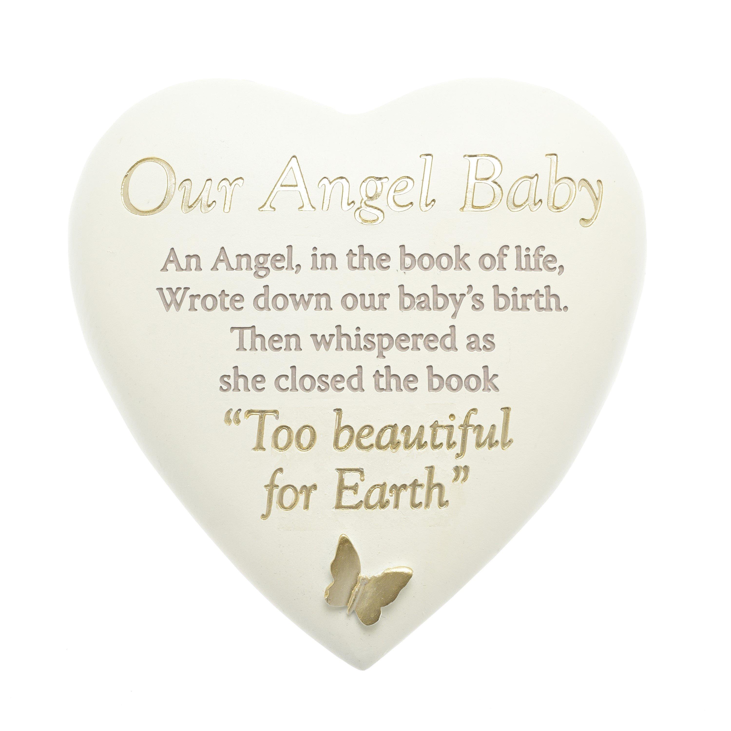 White - Celebrations - Thought Of You Graveside Plaque - Our Angel Baby - 1
