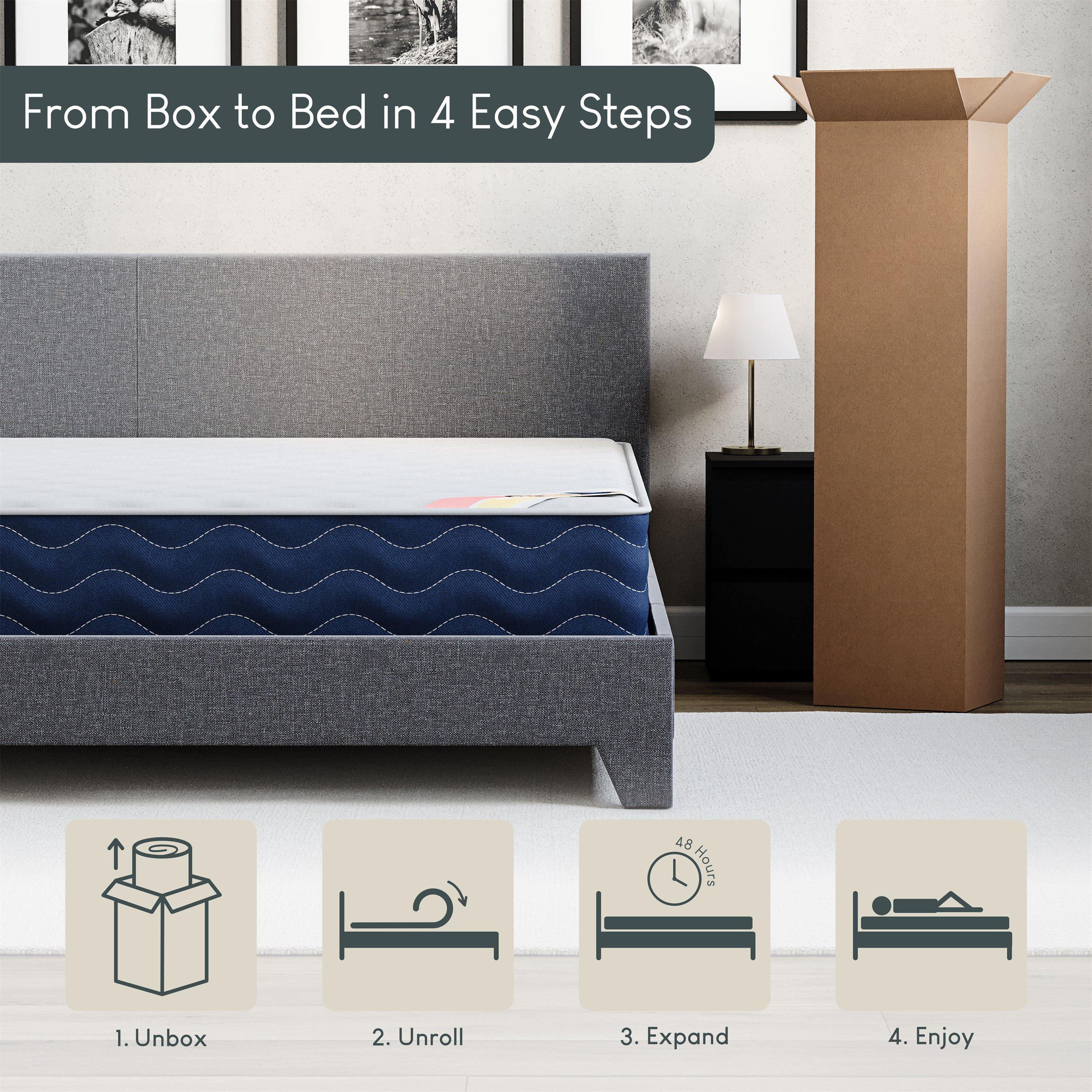 Silver Velvet - Lassic - Veronica Double Ottoman Storage Bed & Mattress Set - 10