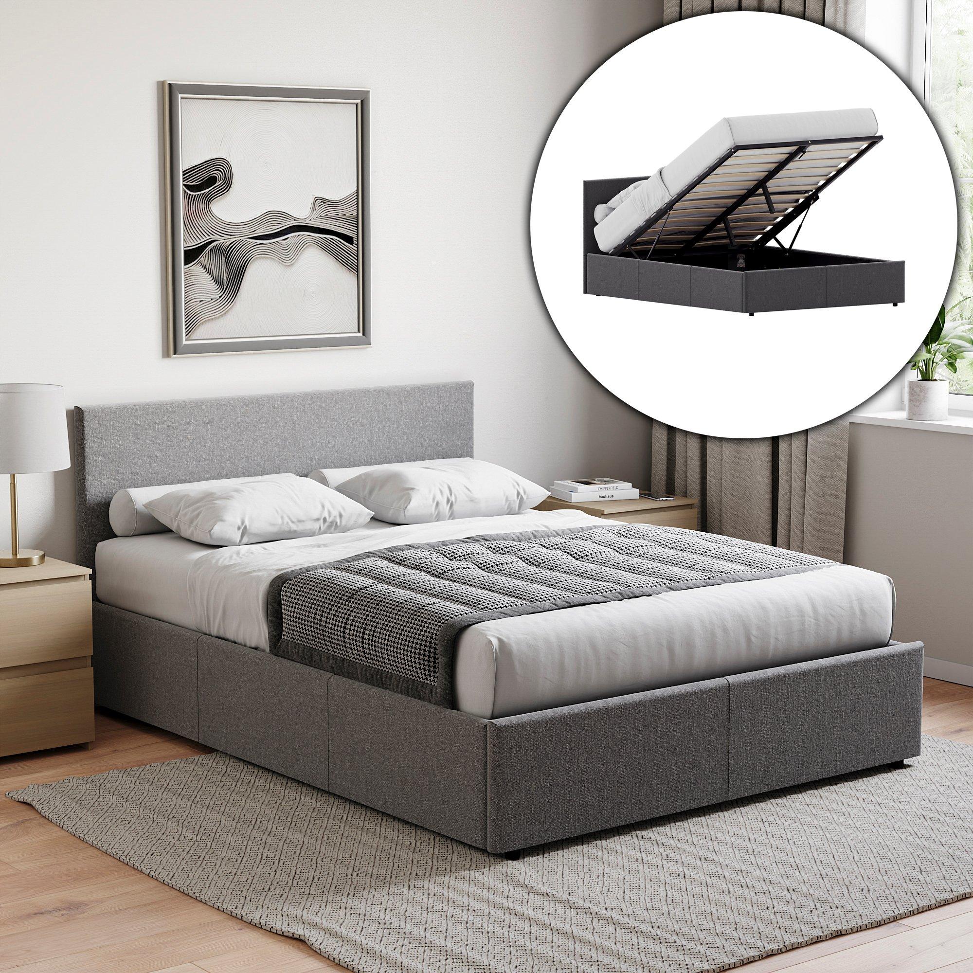 Veronica Double Ottoman Storage Bed & Mattress Set