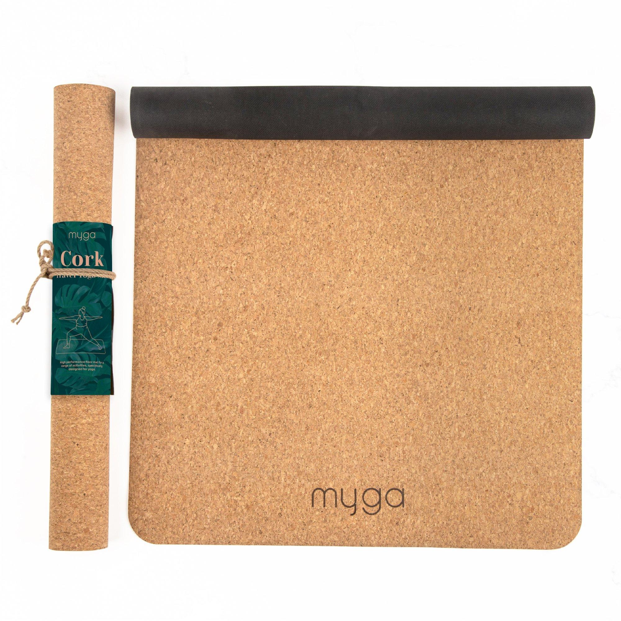 Brown - Myga - Cork Yoga Mat - 1