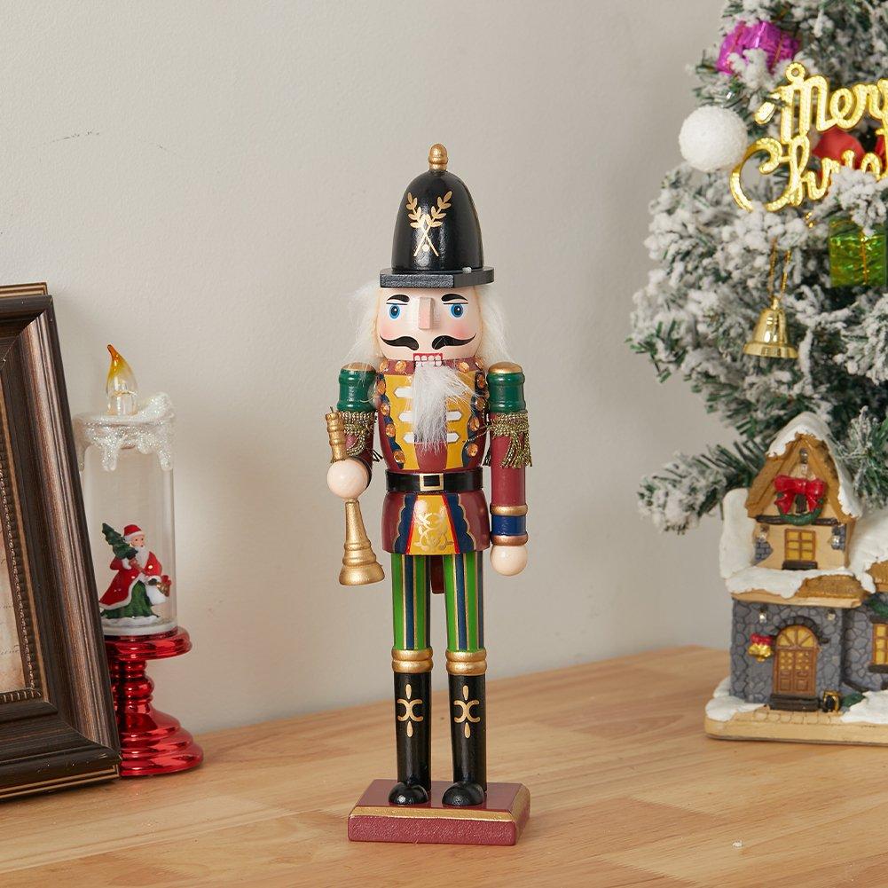 Multi - LIFE IDEAS - Wooden Nutcracker Soldier Ornament - 1