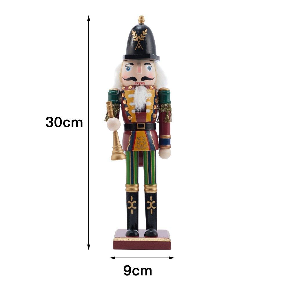 Multi - LIFE IDEAS - Wooden Nutcracker Soldier Ornament - 6