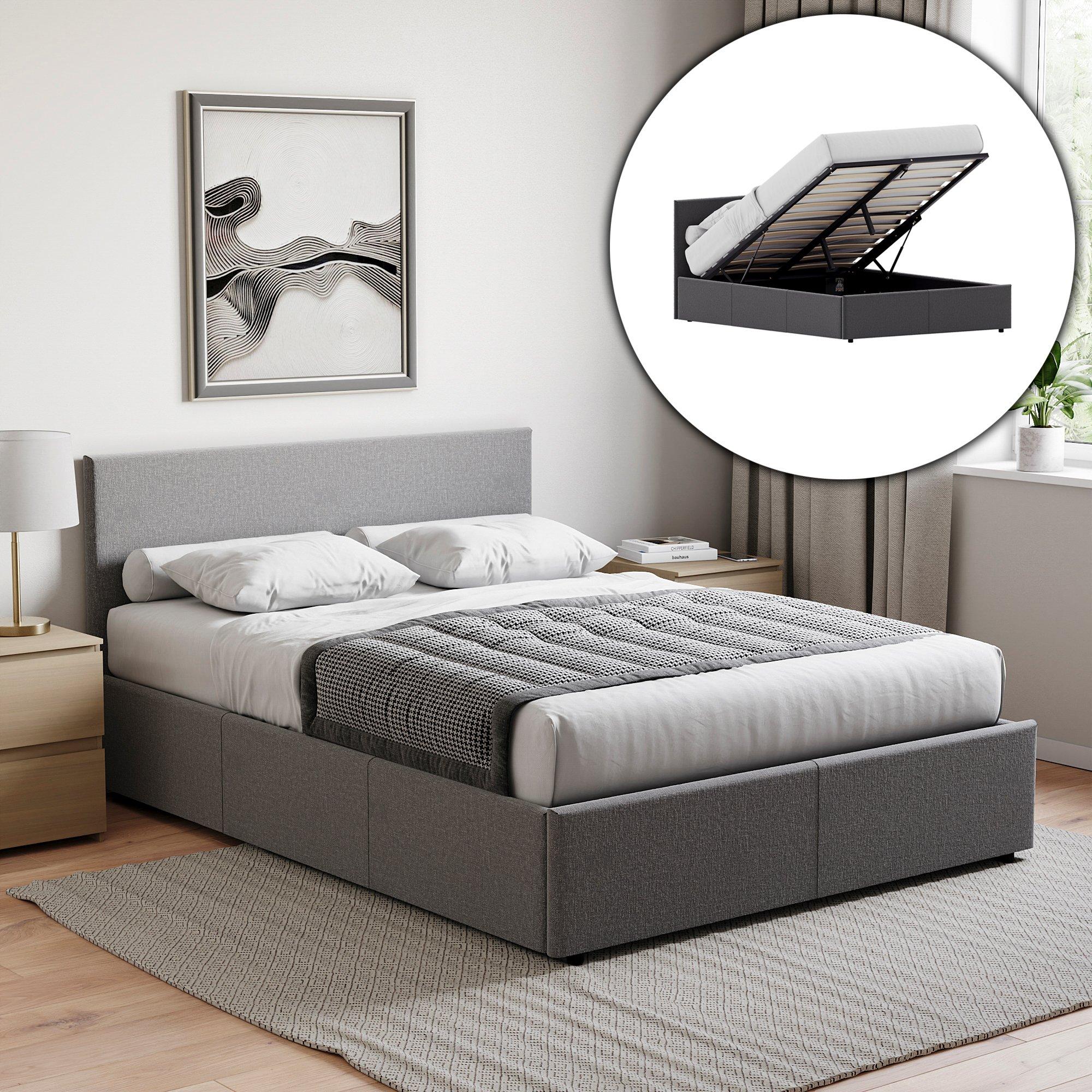 Veronica King Ottoman Storage Bed & Mattress Set