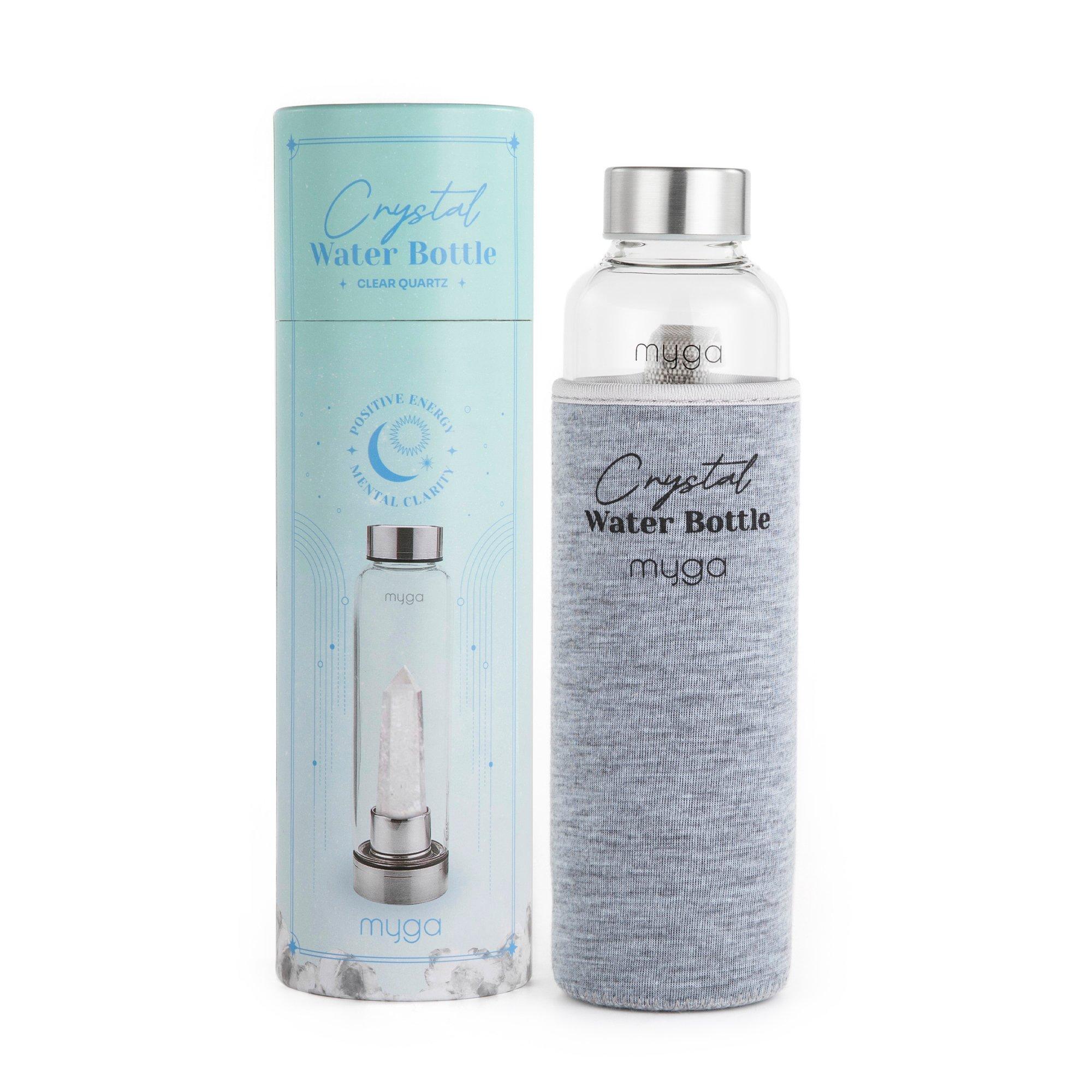 Clear Quartz - Myga - Myga Crystal Water Bottle - Clear Quartz - 1