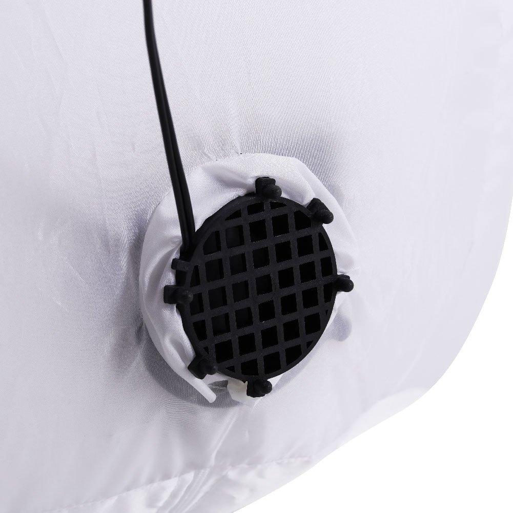 White - LIFE IDEAS - Inflatable Snowman Yard Decoration with LED - 9