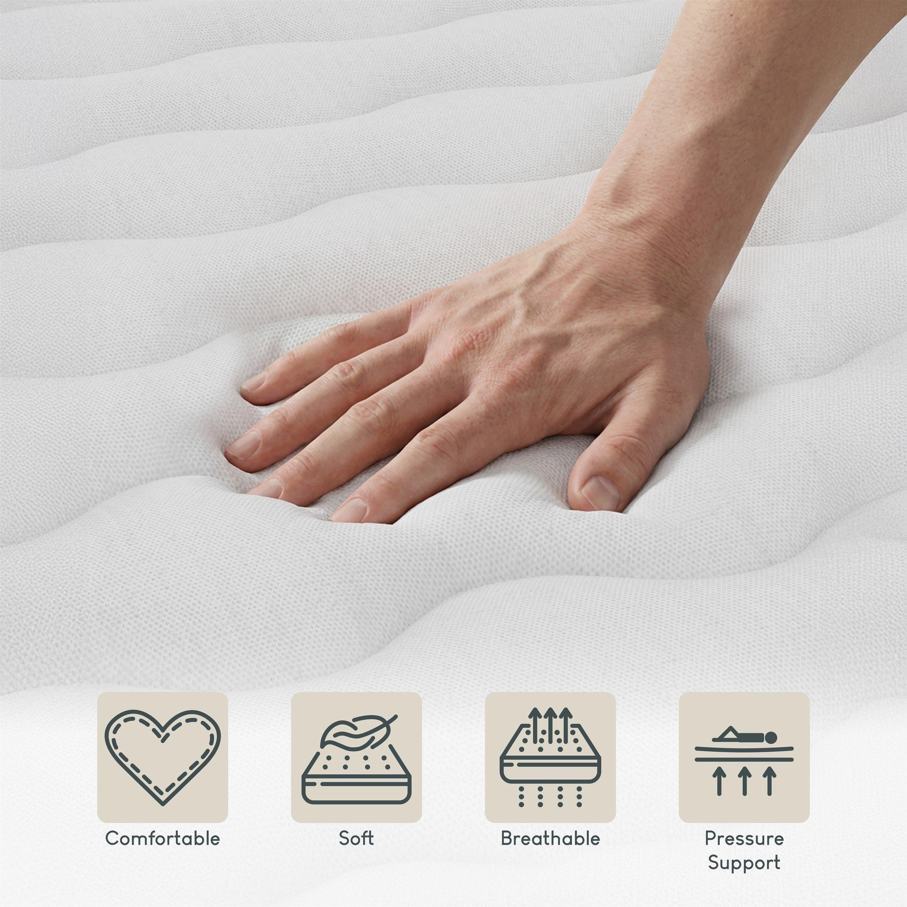 Light Grey Line - Lassic - Vittorio King Size Bed & Mattress Set - 9