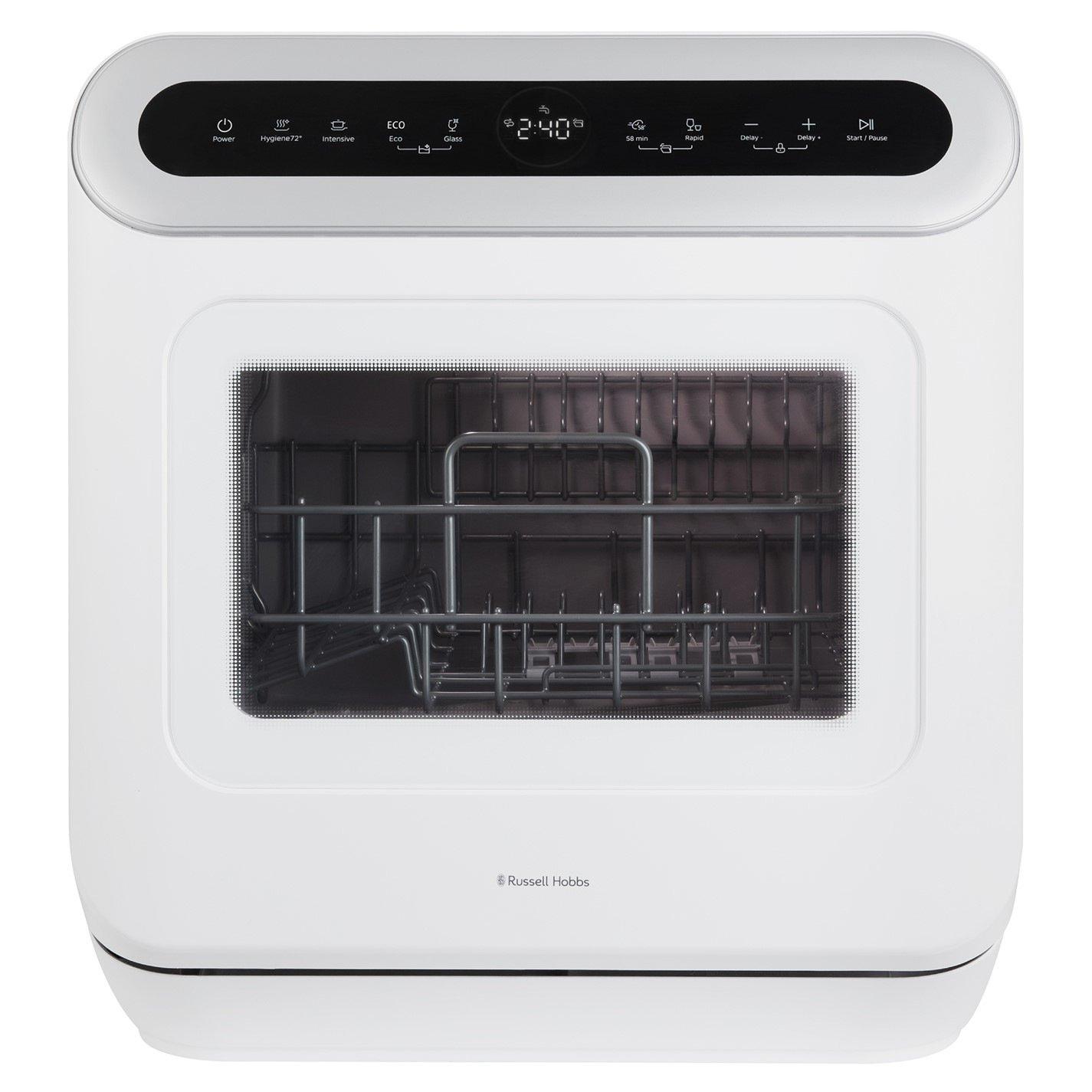 White - Russell Hobbs - RH3TTDW0D1W 3 Place Setting Table Top Dishwasher - 1
