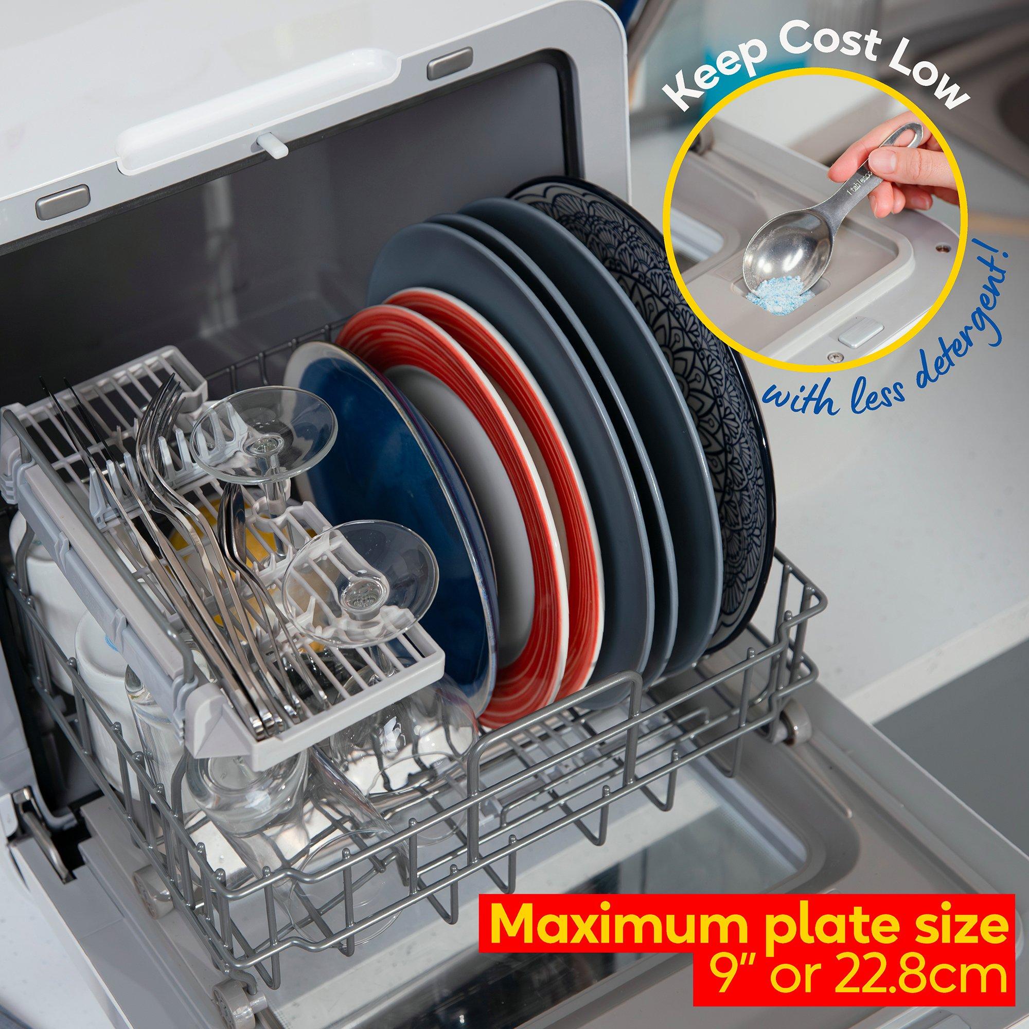 White - Russell Hobbs - RH3TTDW0D1W 3 Place Setting Table Top Dishwasher - 5
