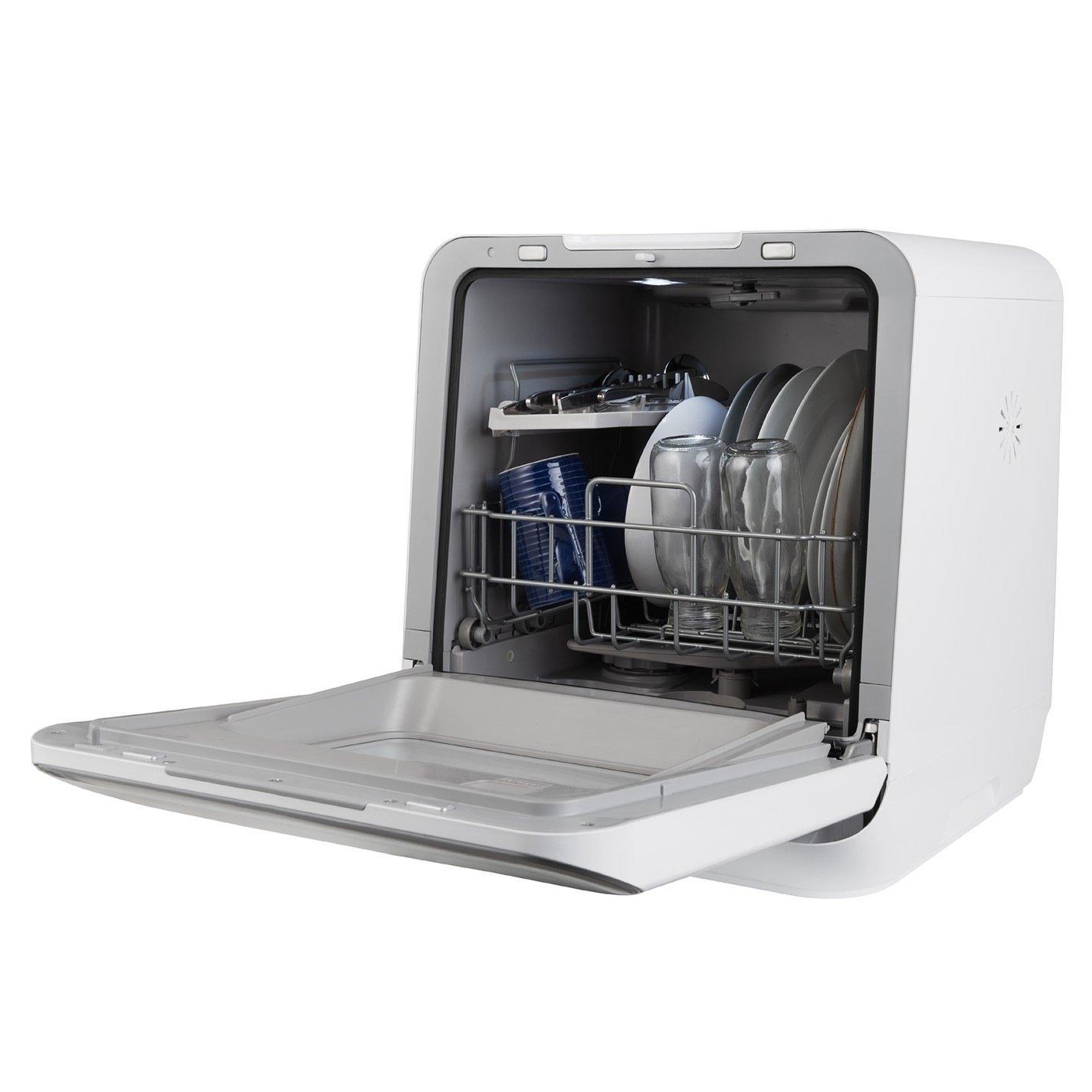 White - Russell Hobbs - RH3TTDW0D1W 3 Place Setting Table Top Dishwasher - 10