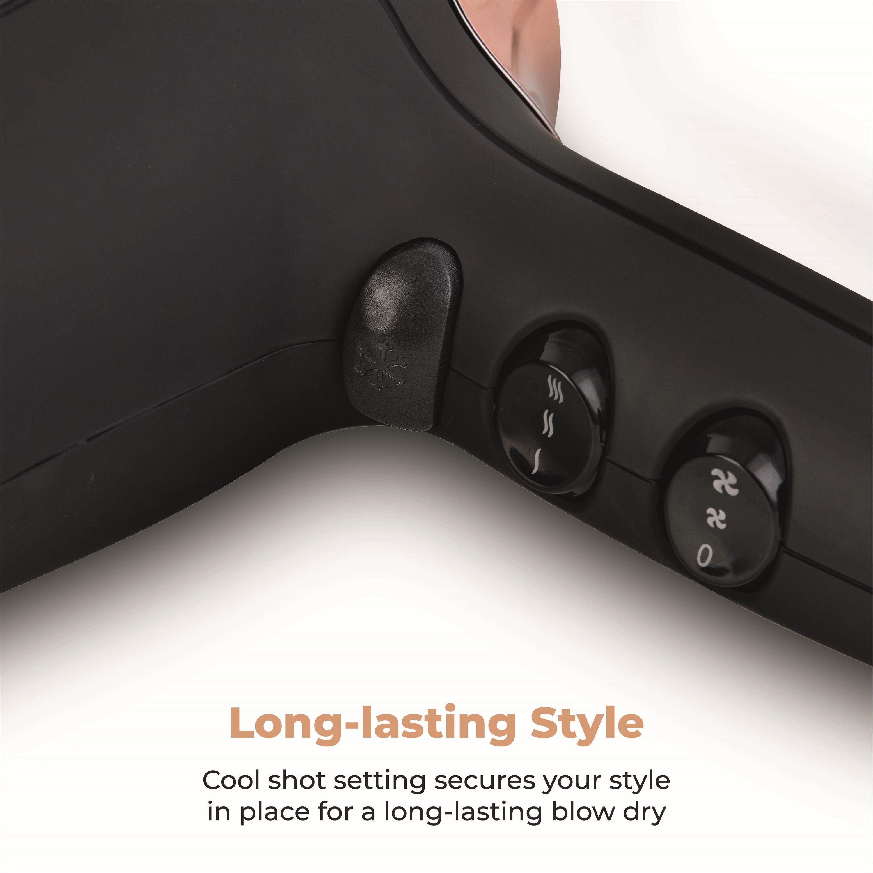 Black - Carmen - Noir II 2200W Hair Dryer Black and Copper - 4