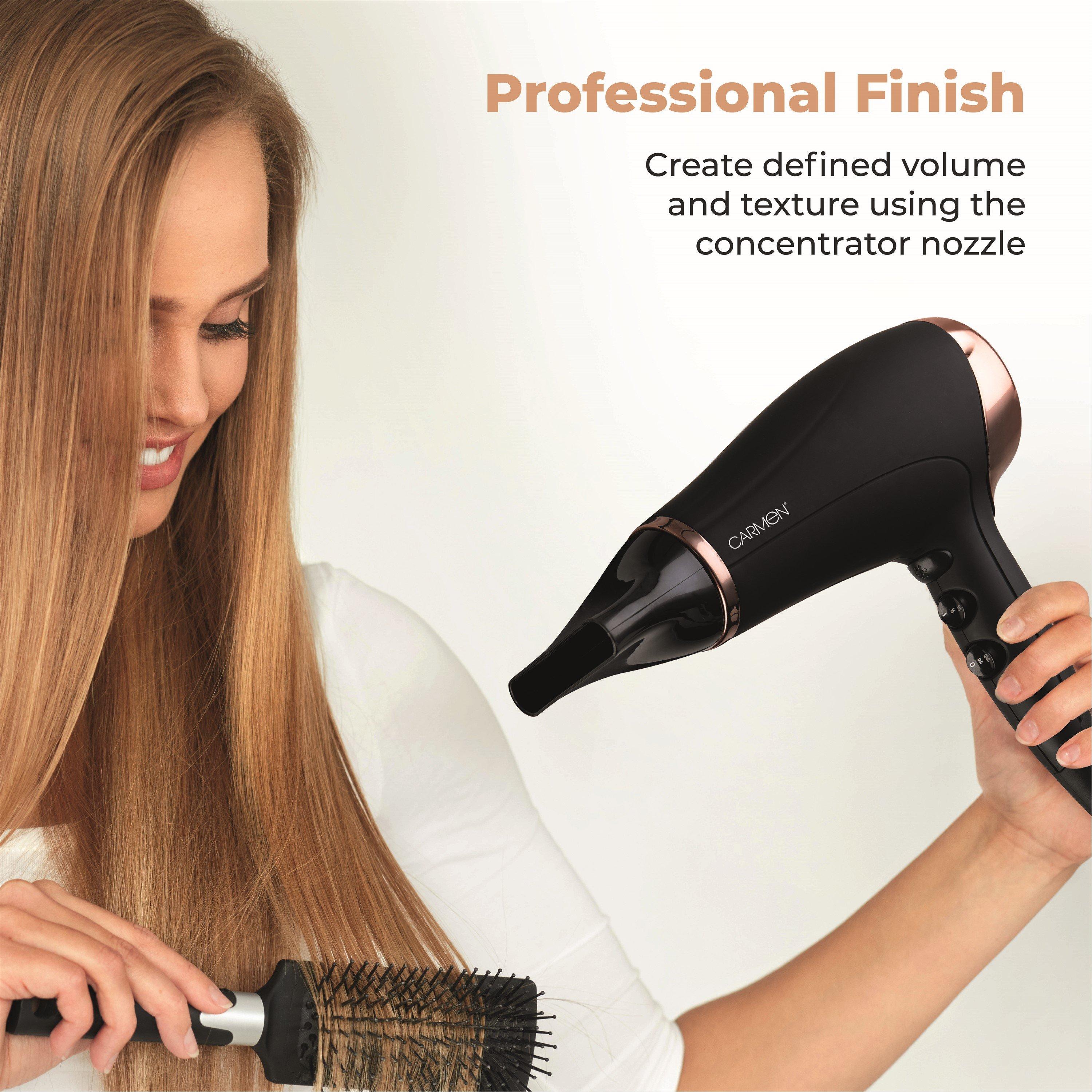 Black - Carmen - Noir II 2200W Hair Dryer Black and Copper - 6