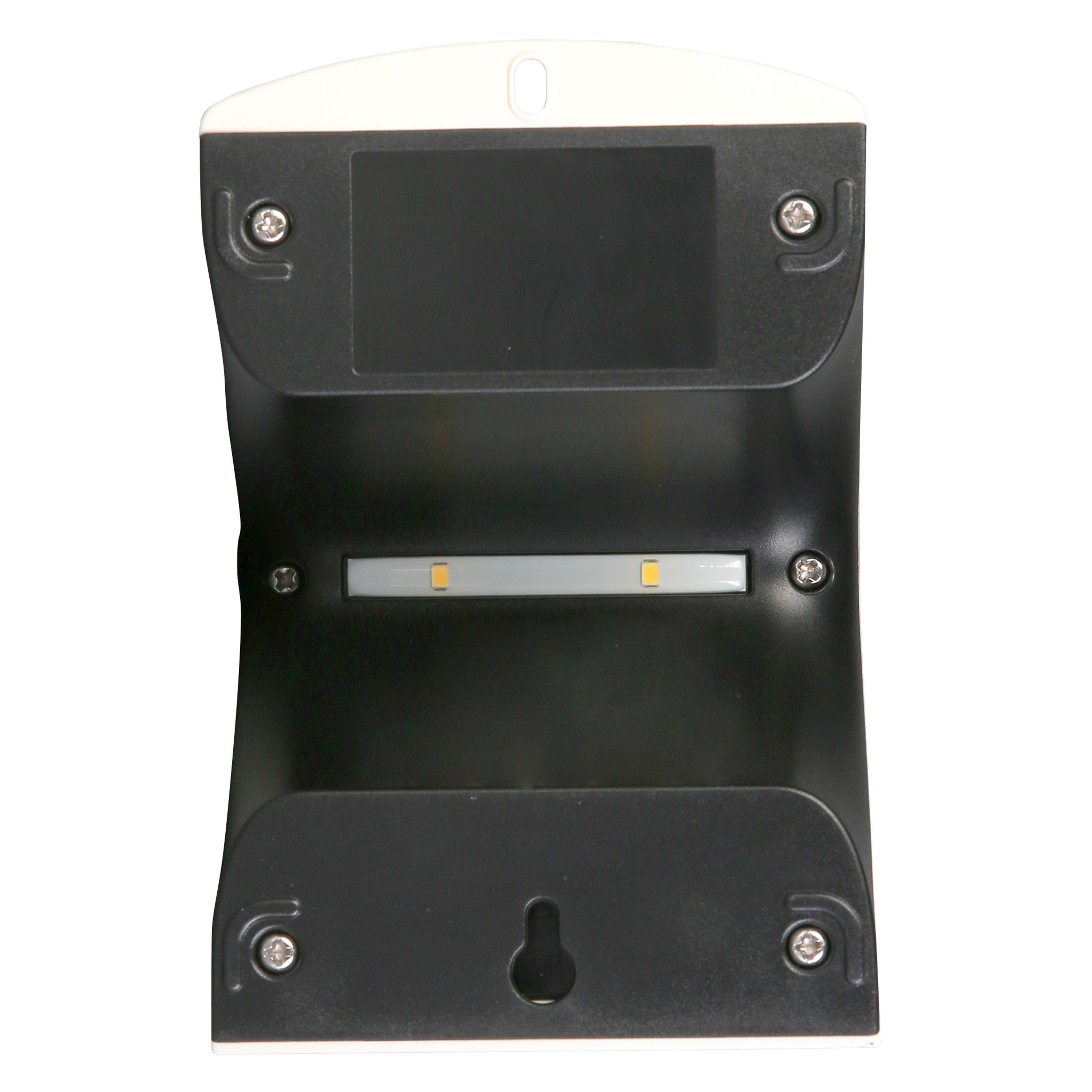 White - Luceco - LED Solar Guardian Wall Light with PIR - 3