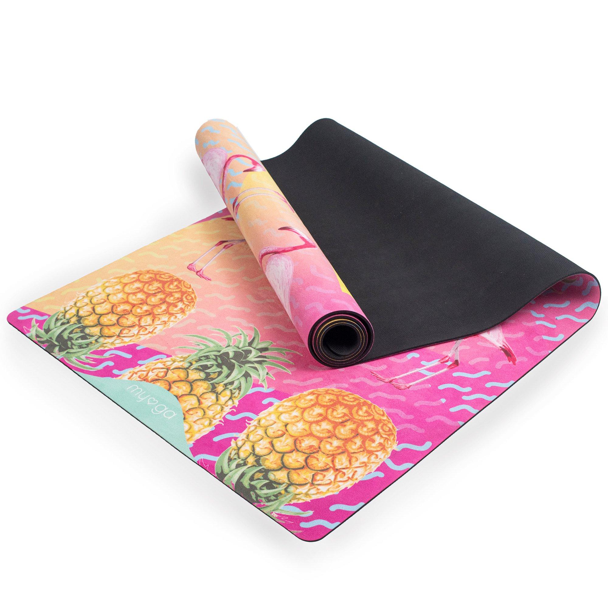 Pink - Myga - Myga Vegan Suede Yoga Mat - 3