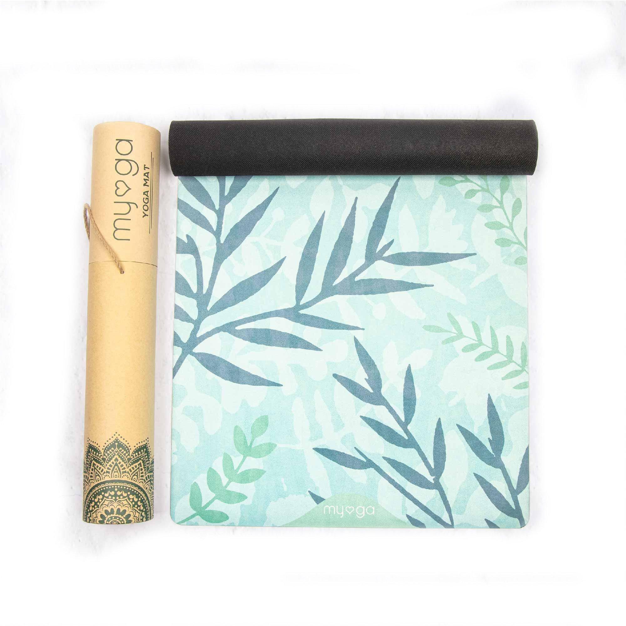 Myga  Vegan Suede Yoga Mat - Blue