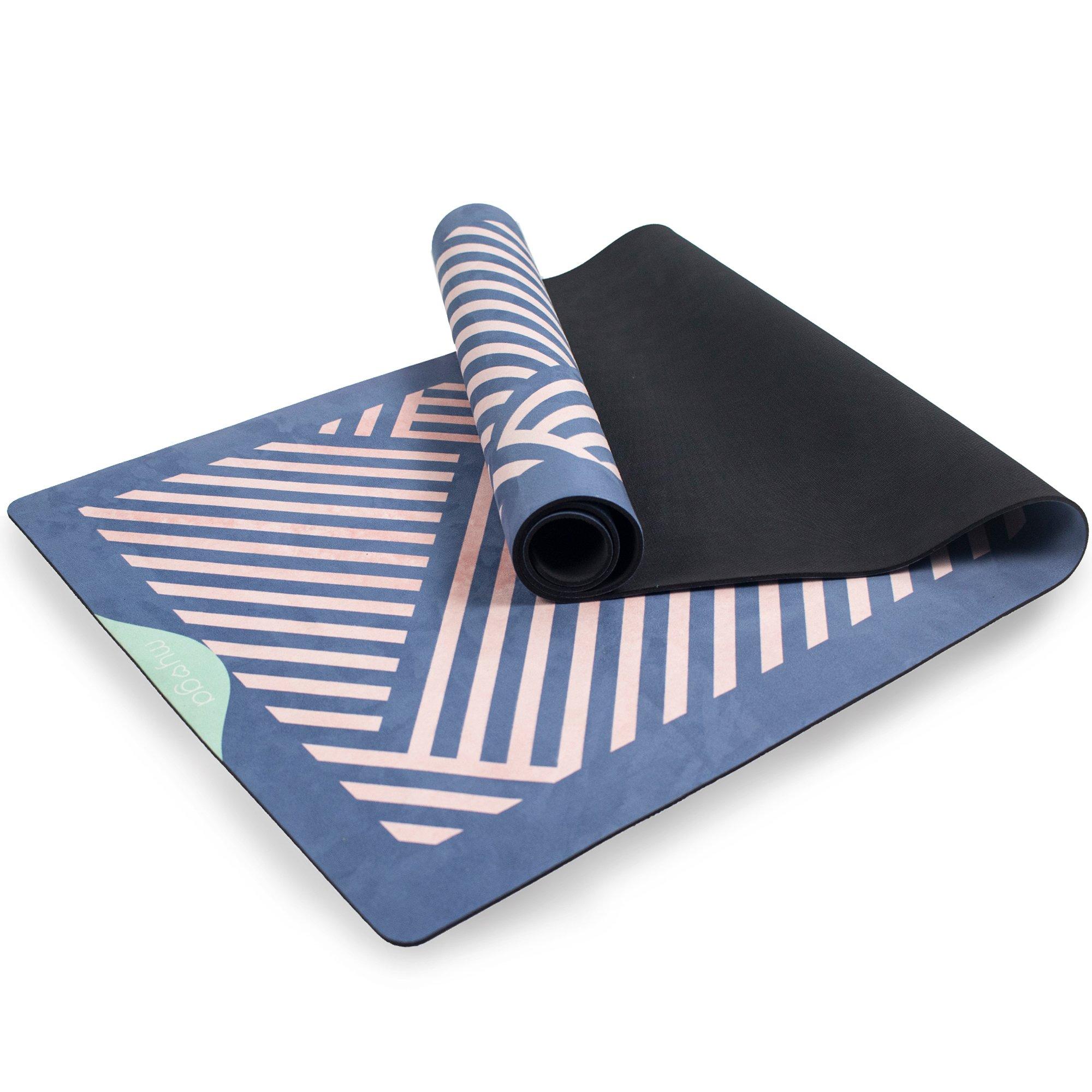 Blue - Myga - Myga Vegan Suede Yoga Mat - 4
