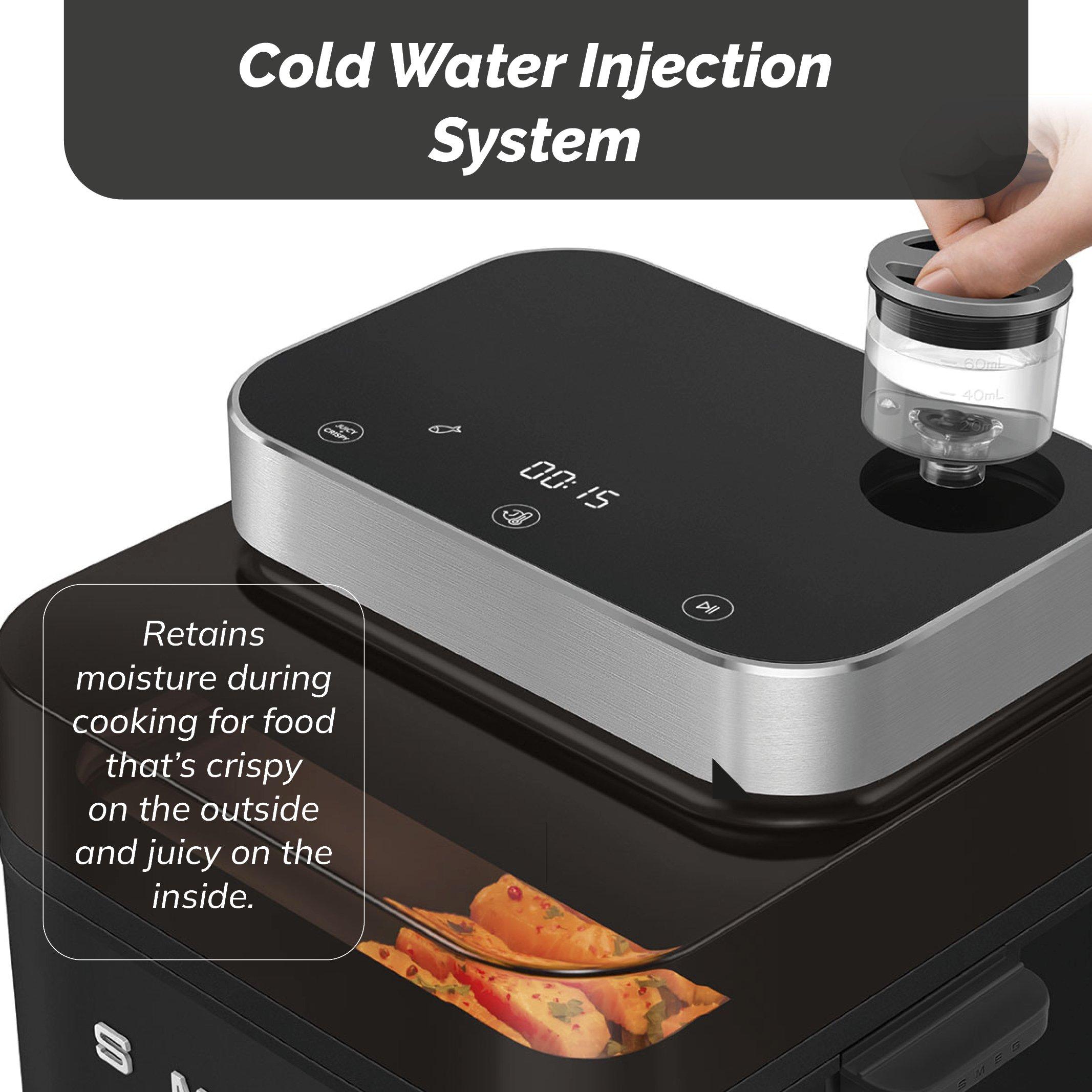 Matte Black - Smeg - Smeg Dual Flavour AirFryer  7 Automatic Programme - 4