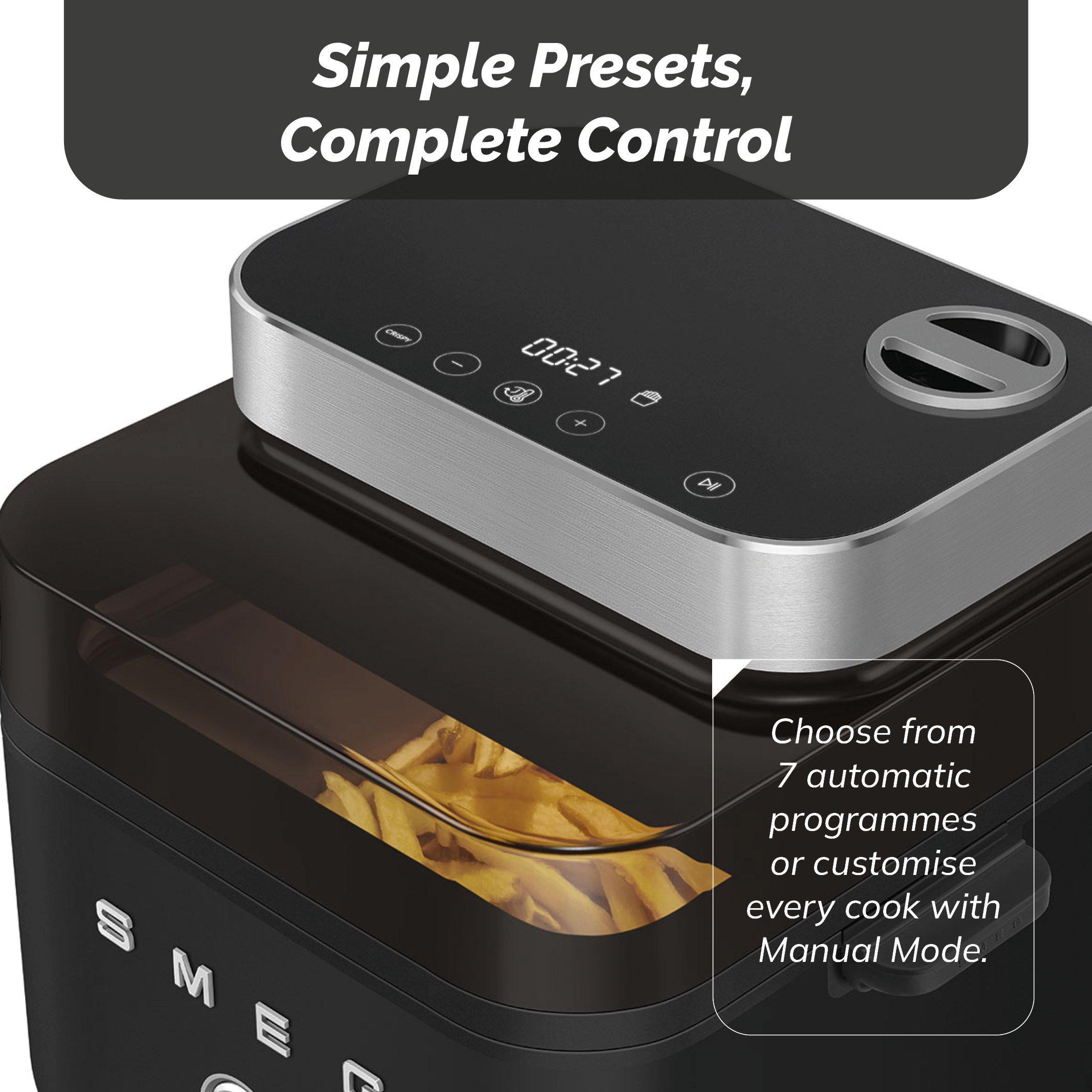Matte Black - Smeg - Smeg Dual Flavour AirFryer  7 Automatic Programme - 5