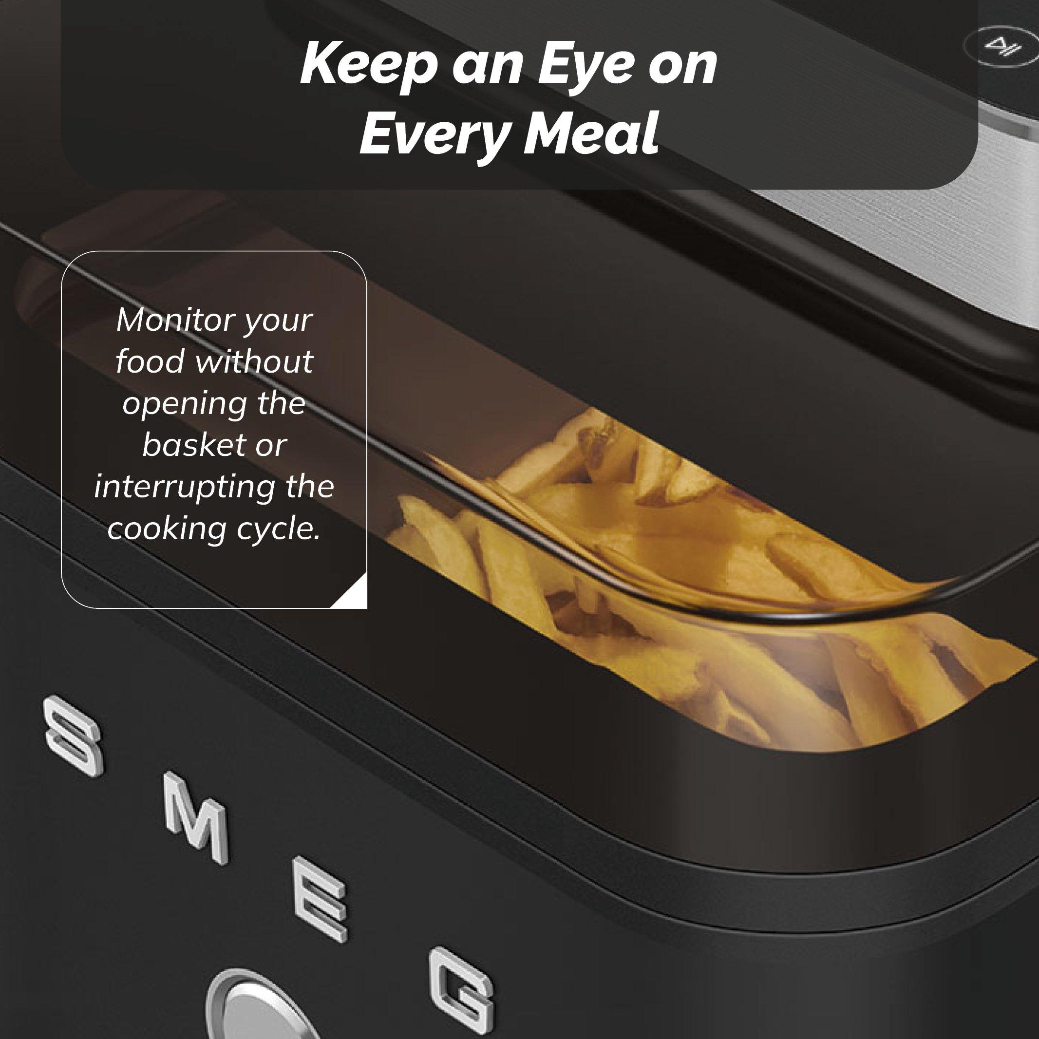 Matte Black - Smeg - Smeg Dual Flavour AirFryer  7 Automatic Programme - 6