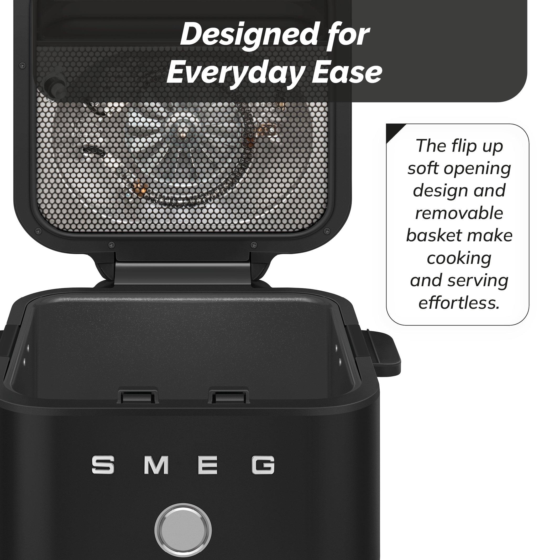 Matte Black - Smeg - Smeg Dual Flavour AirFryer  7 Automatic Programme - 7