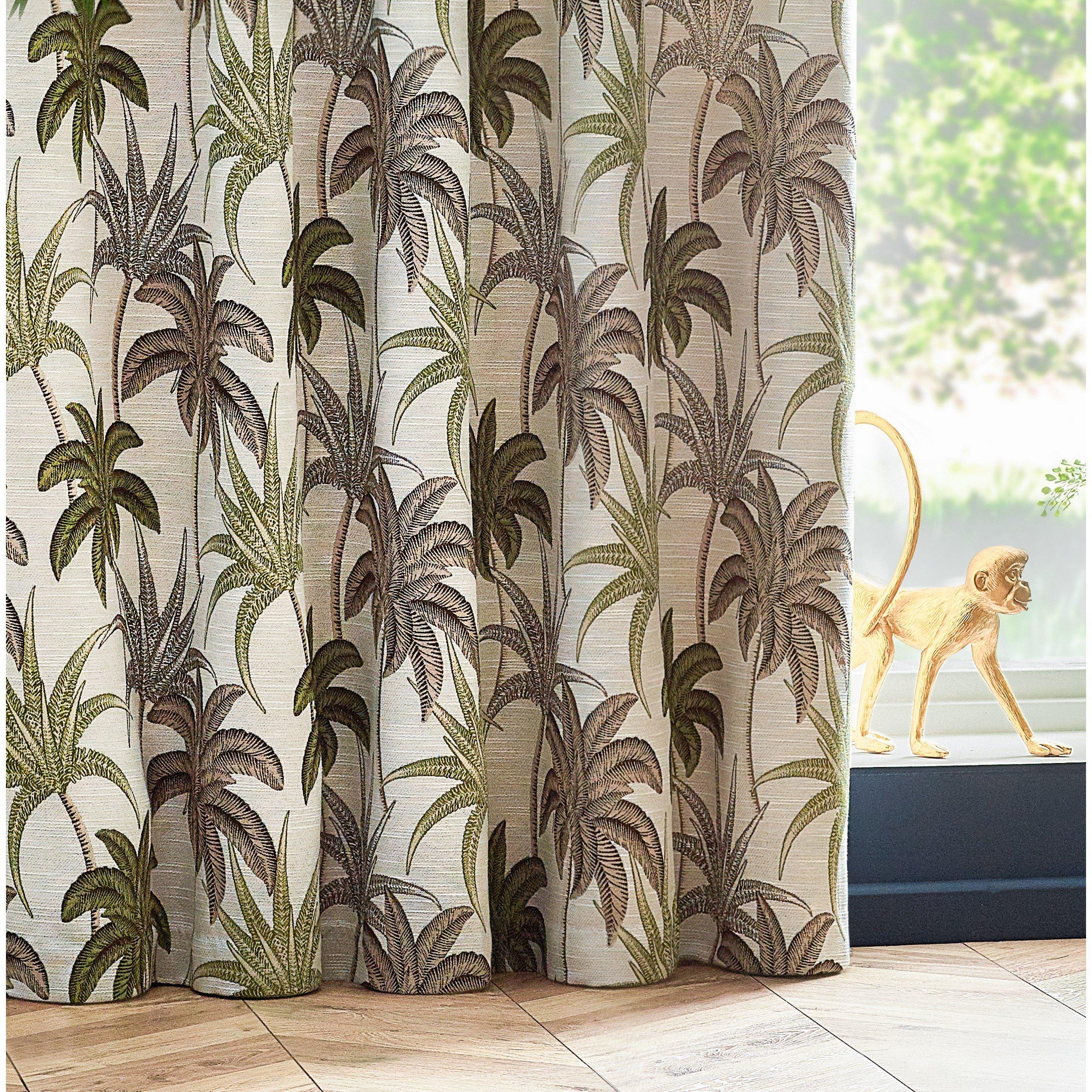 Green - Wylder - Galapagos  Jacquard Eyelet Curtains - 3