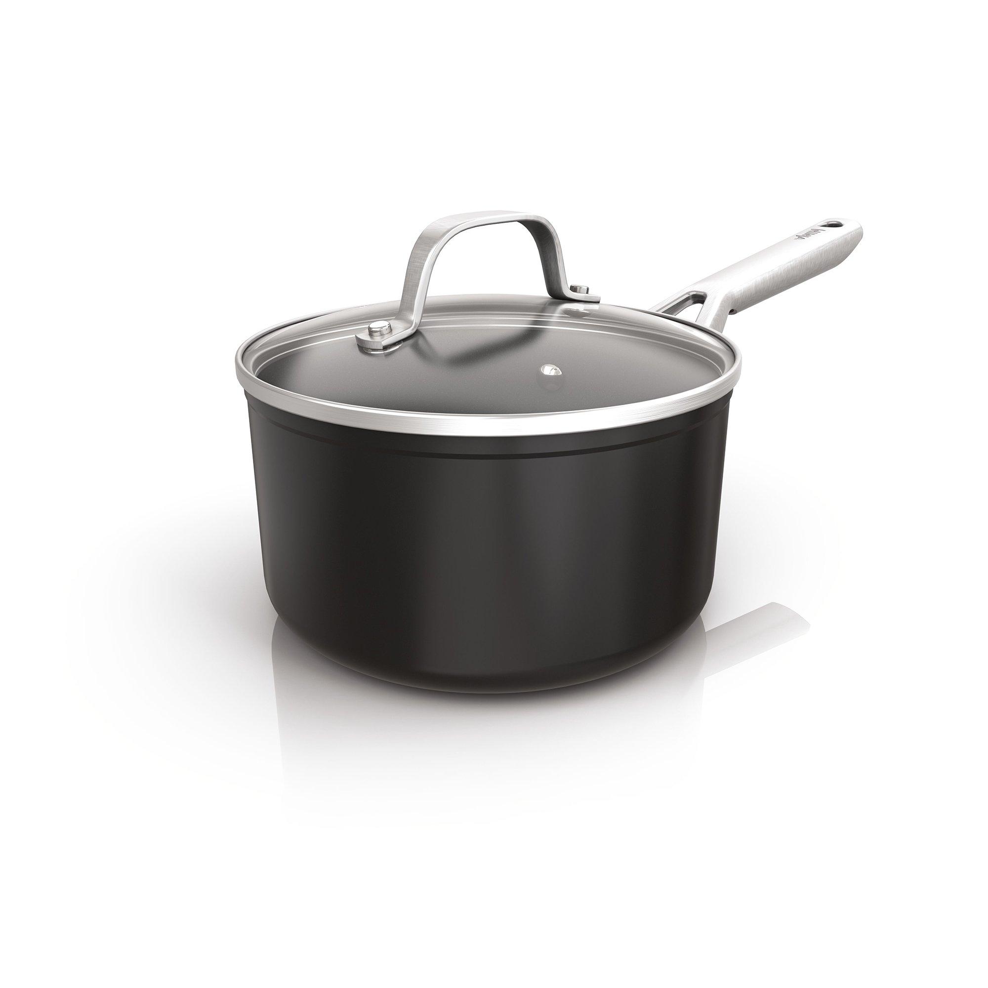 Black - Ninja - ZEROSTICK Essentials 18cm Saucepan C10218UK - 10