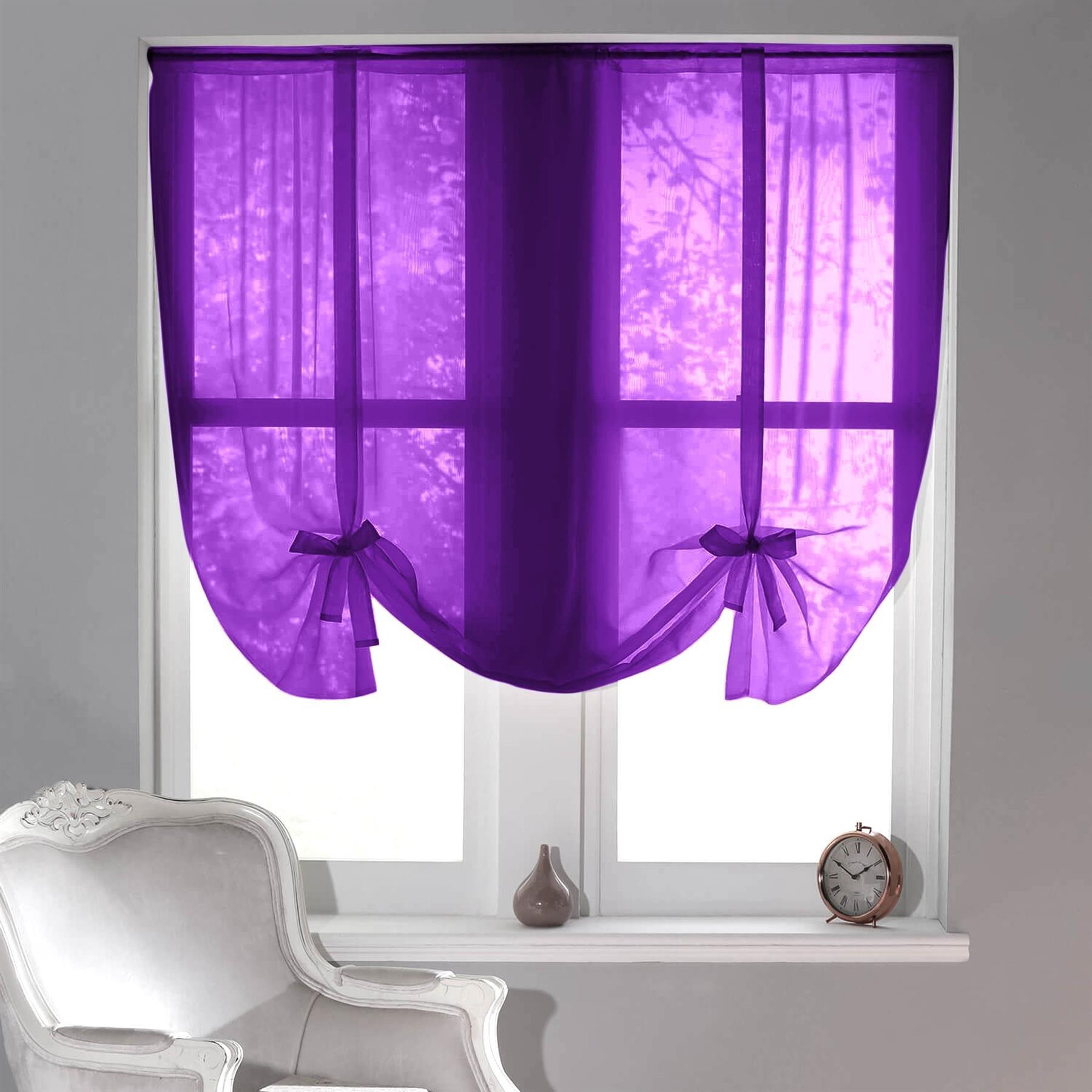 Plain Voile Tie Up Blinds