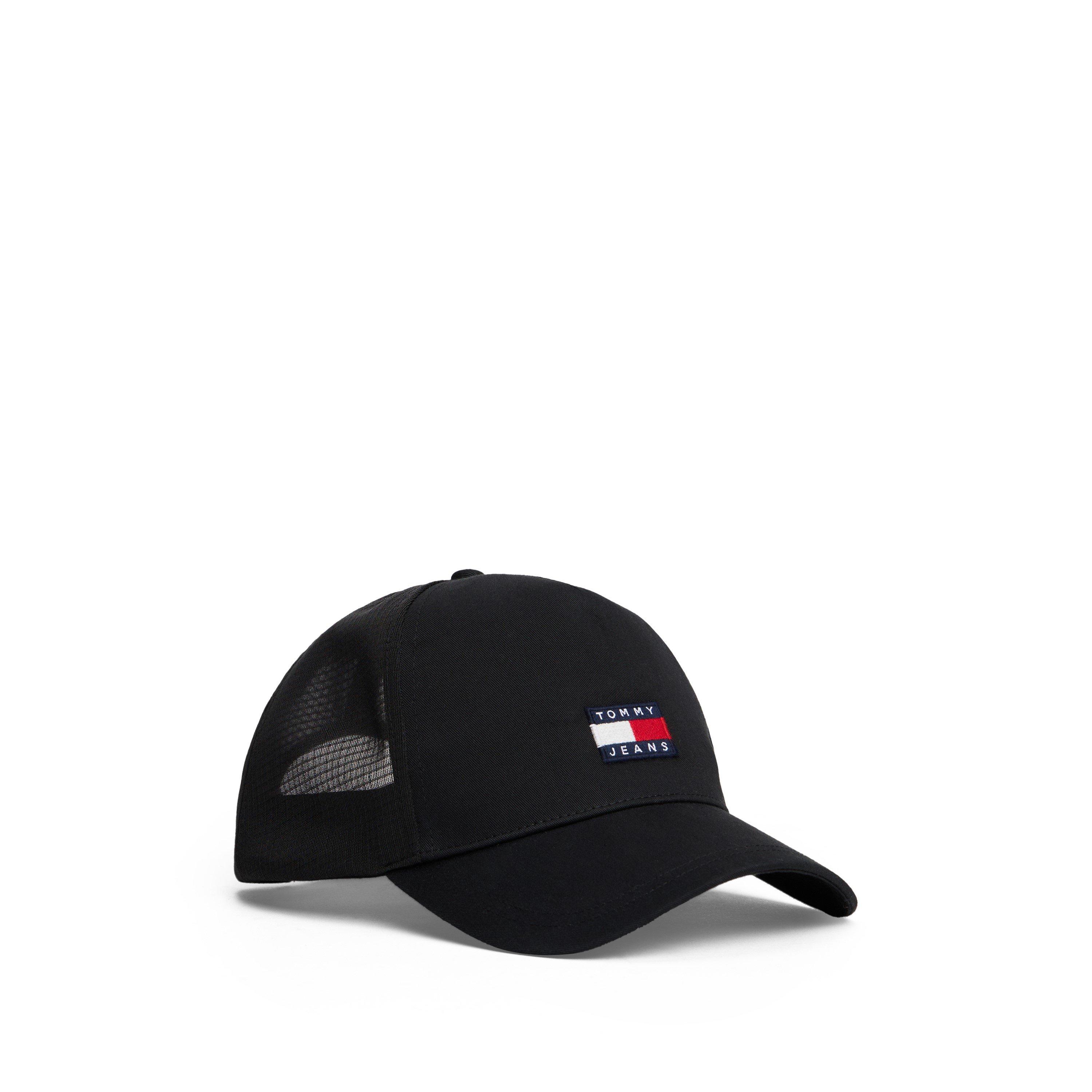 Black - Tommy Jeans - Heritage Mesh Adjustable Trucker Cap - 1