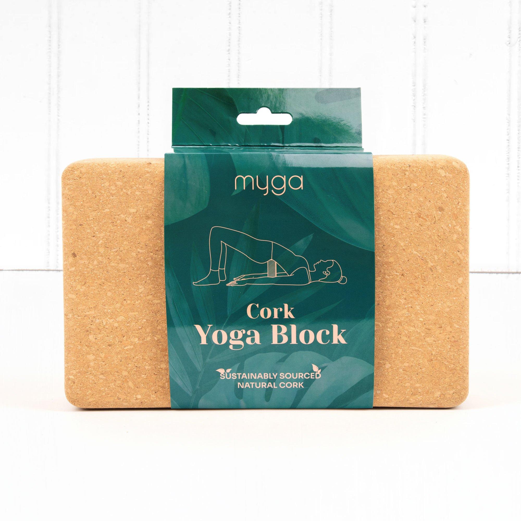 Blue - Myga - Myga Cork Yoga Mat Pair of Cork Blocks  Strap - 3