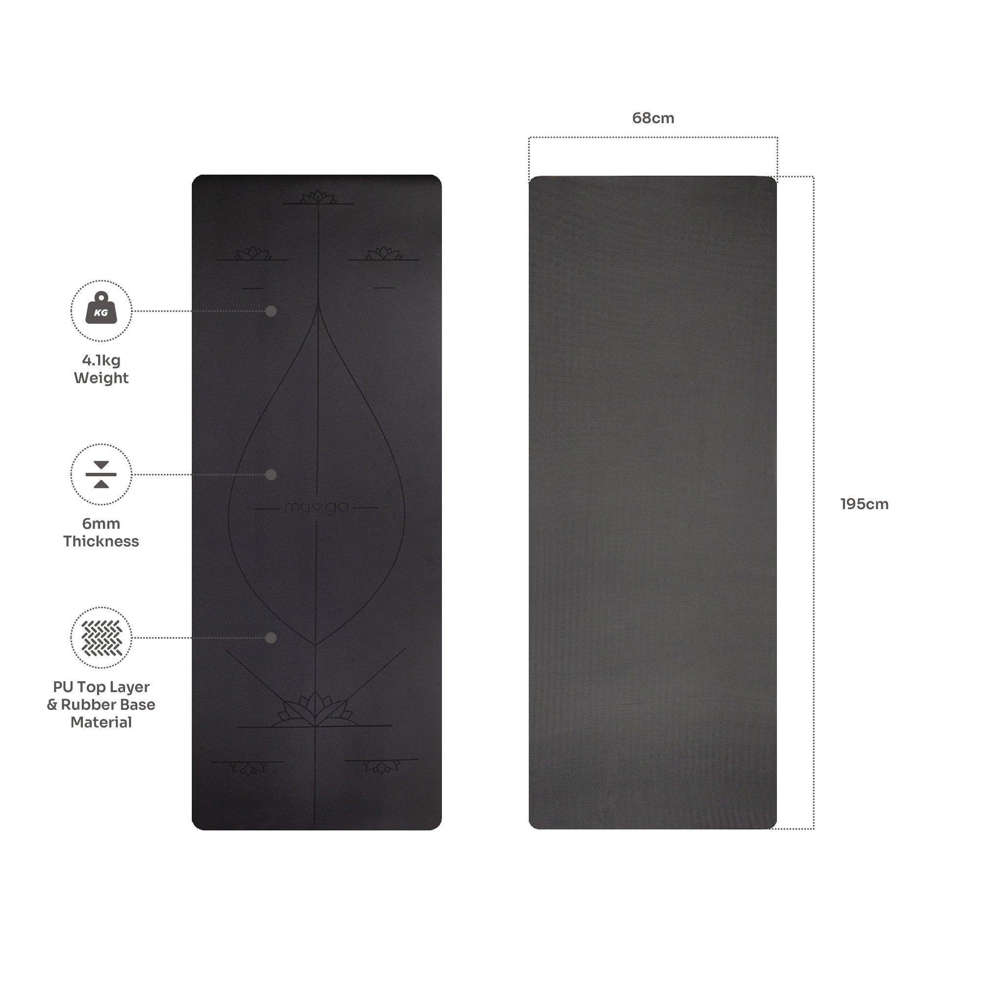Black - Myga - Extra Large Alignment mat - 5